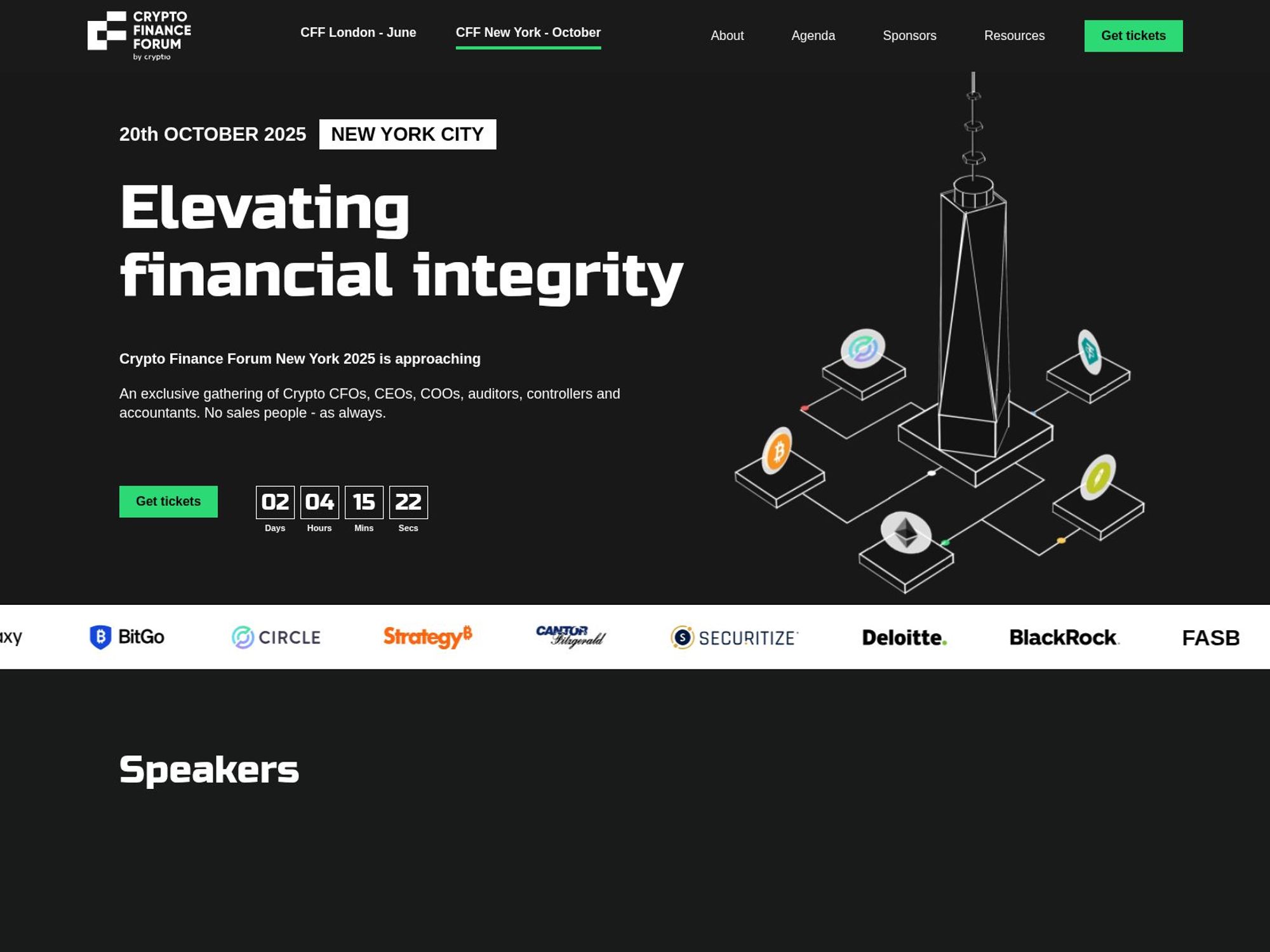 Crypto Finance Forum screenshot