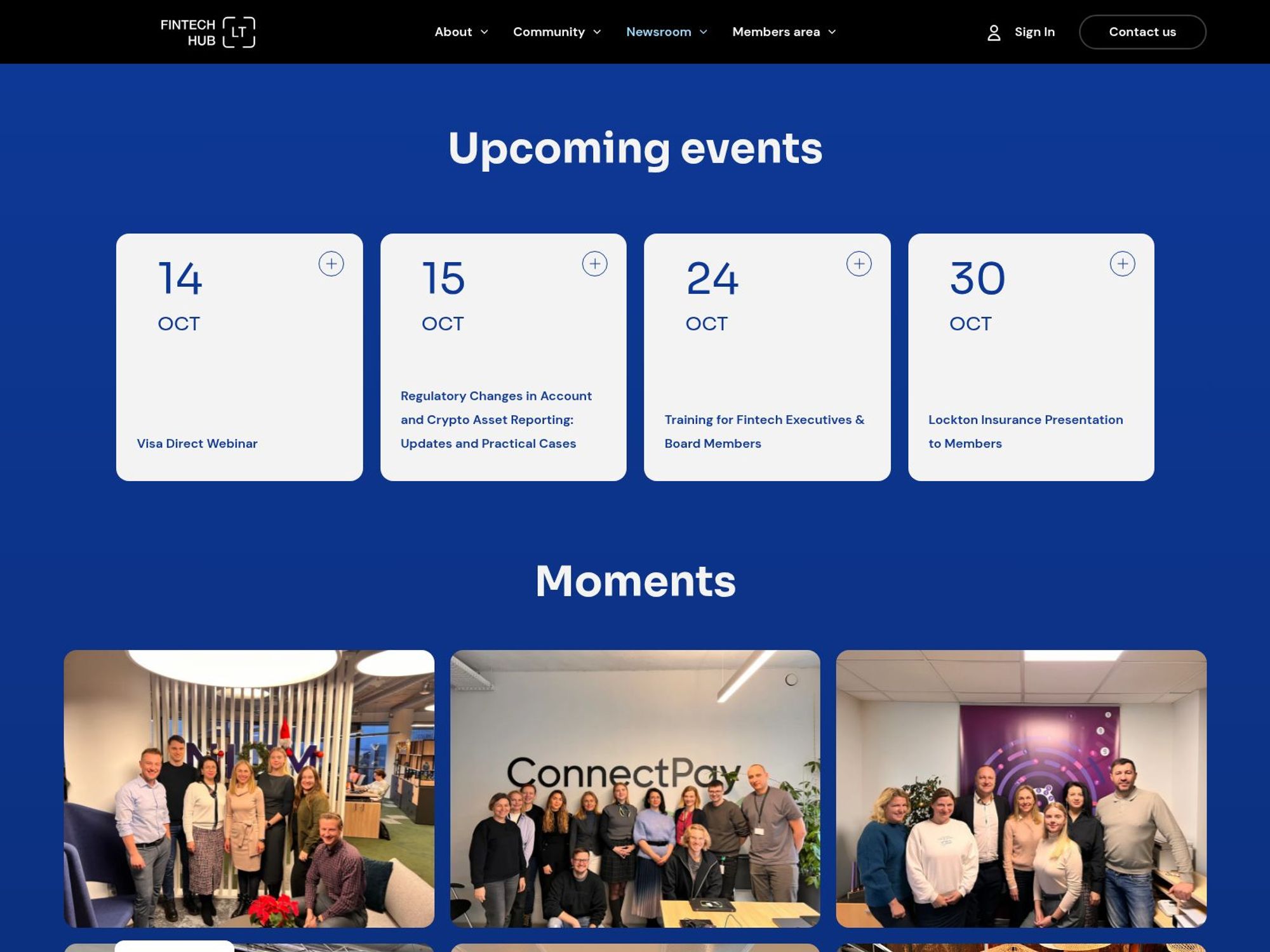 Lockton Insurance Presentation to Members website