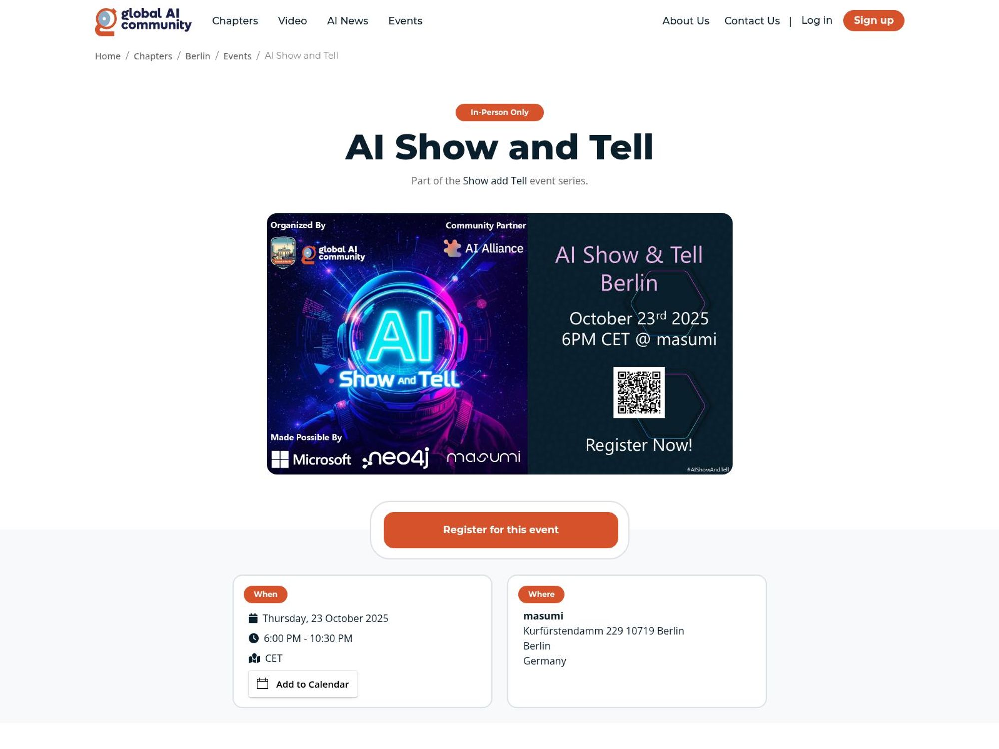 AI Show and Tell screenshot