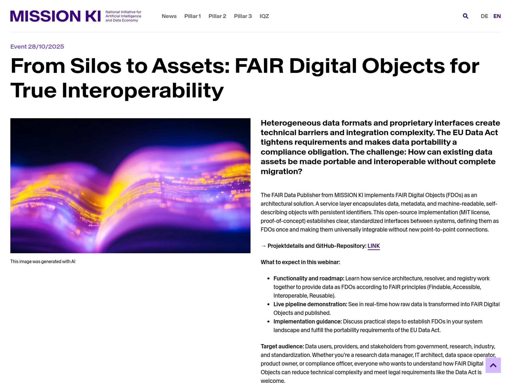 From Silos to Assets website