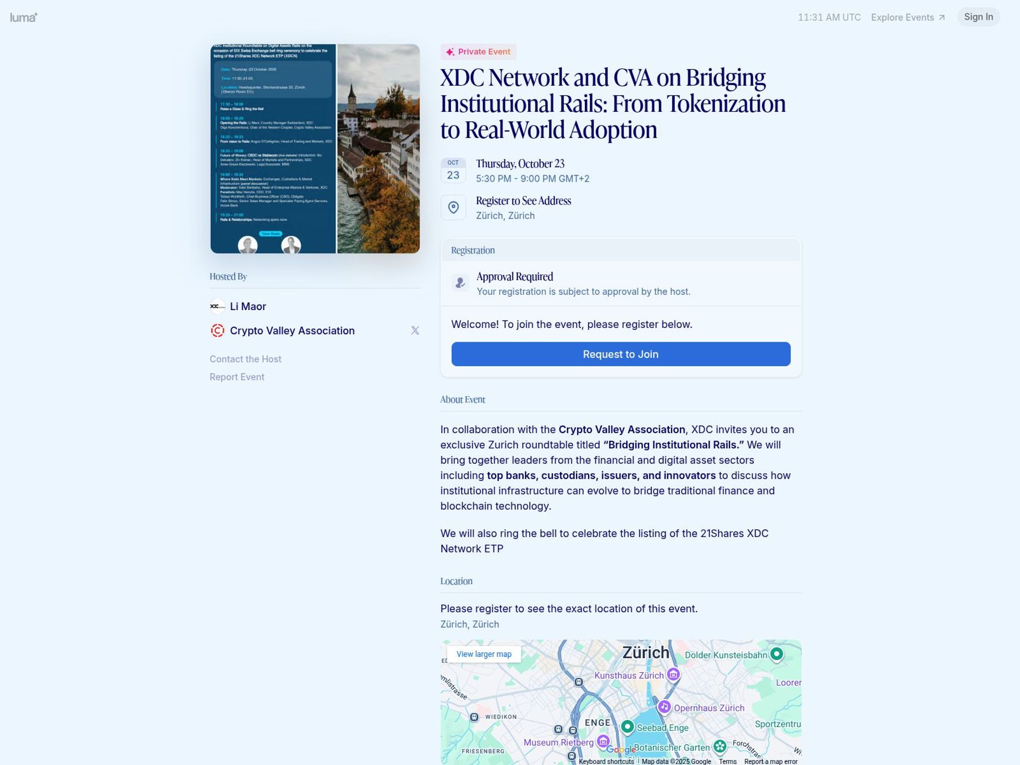 XDC Network and CVA on Bridging Institutional Rails screenshot