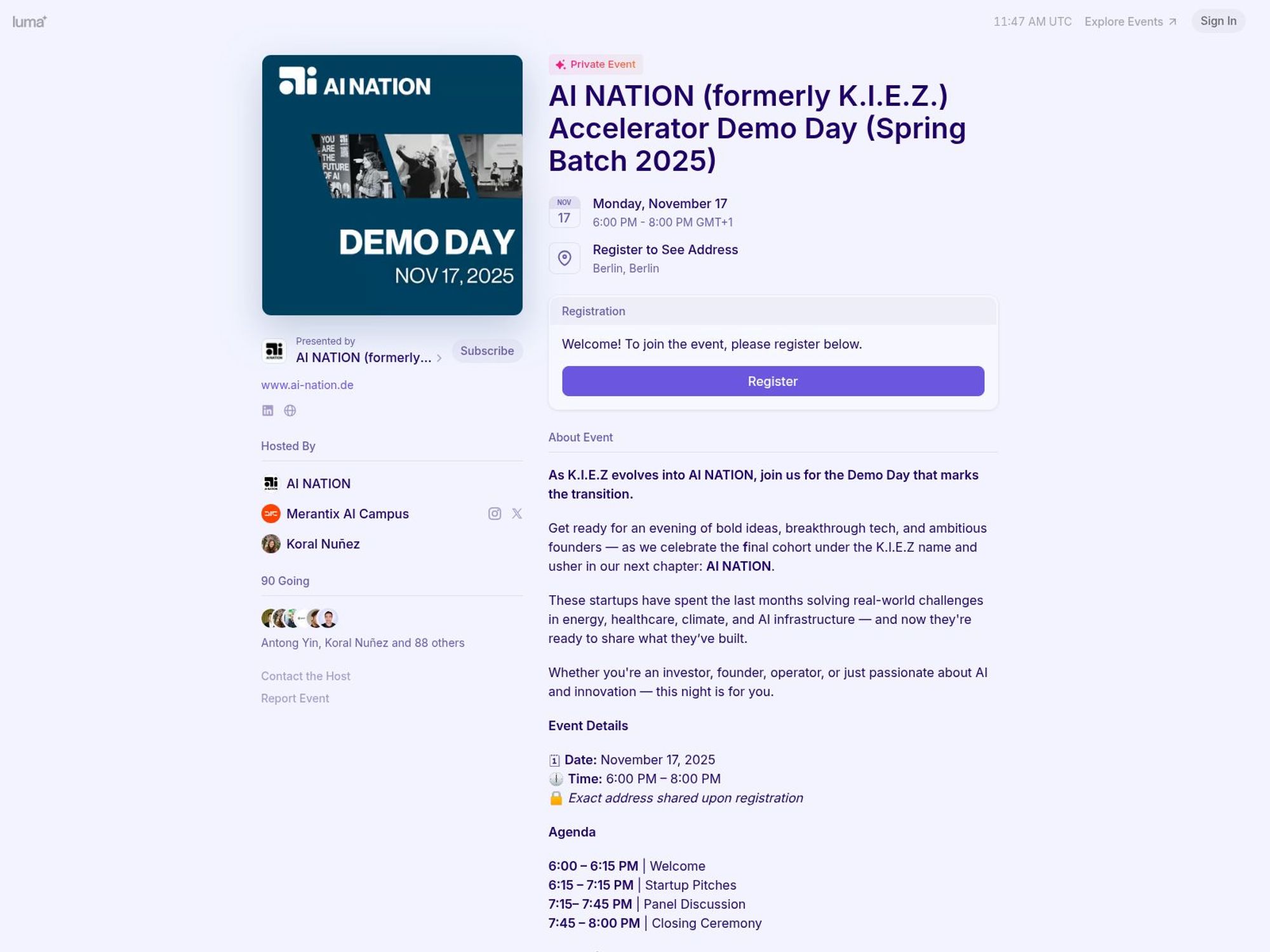 AI NATION website
