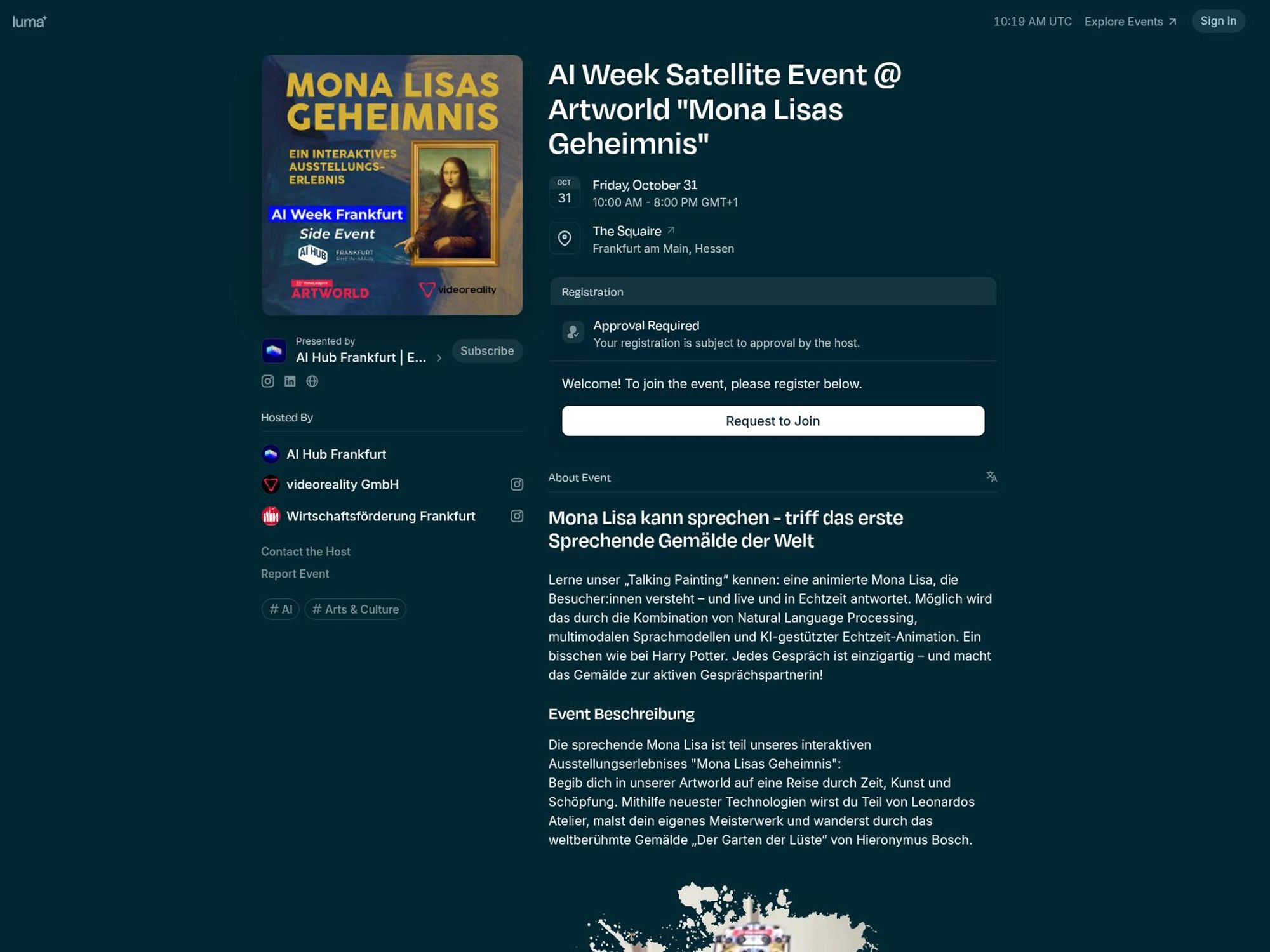 AI Week Satellite Event website