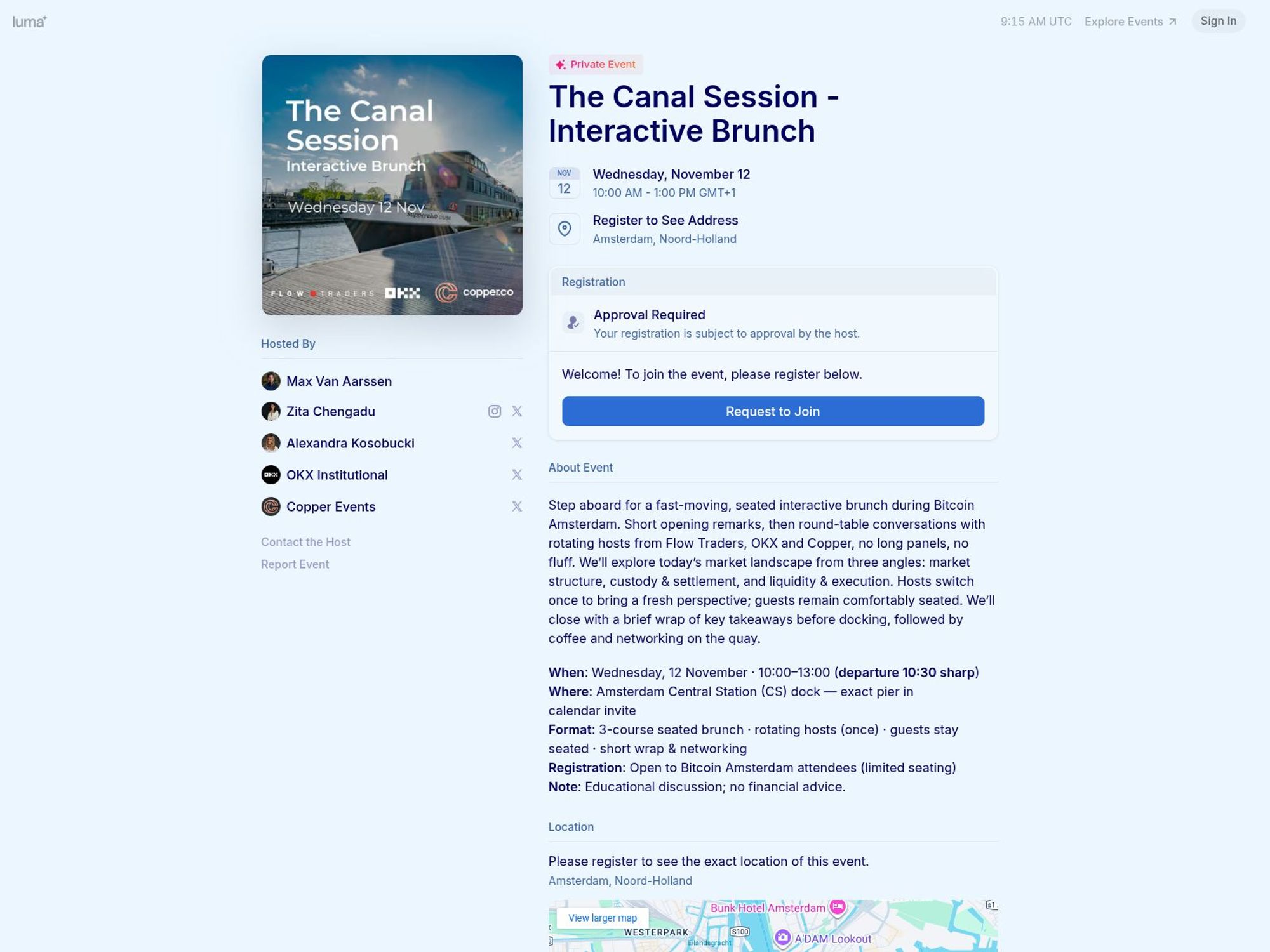 The Canal Session website