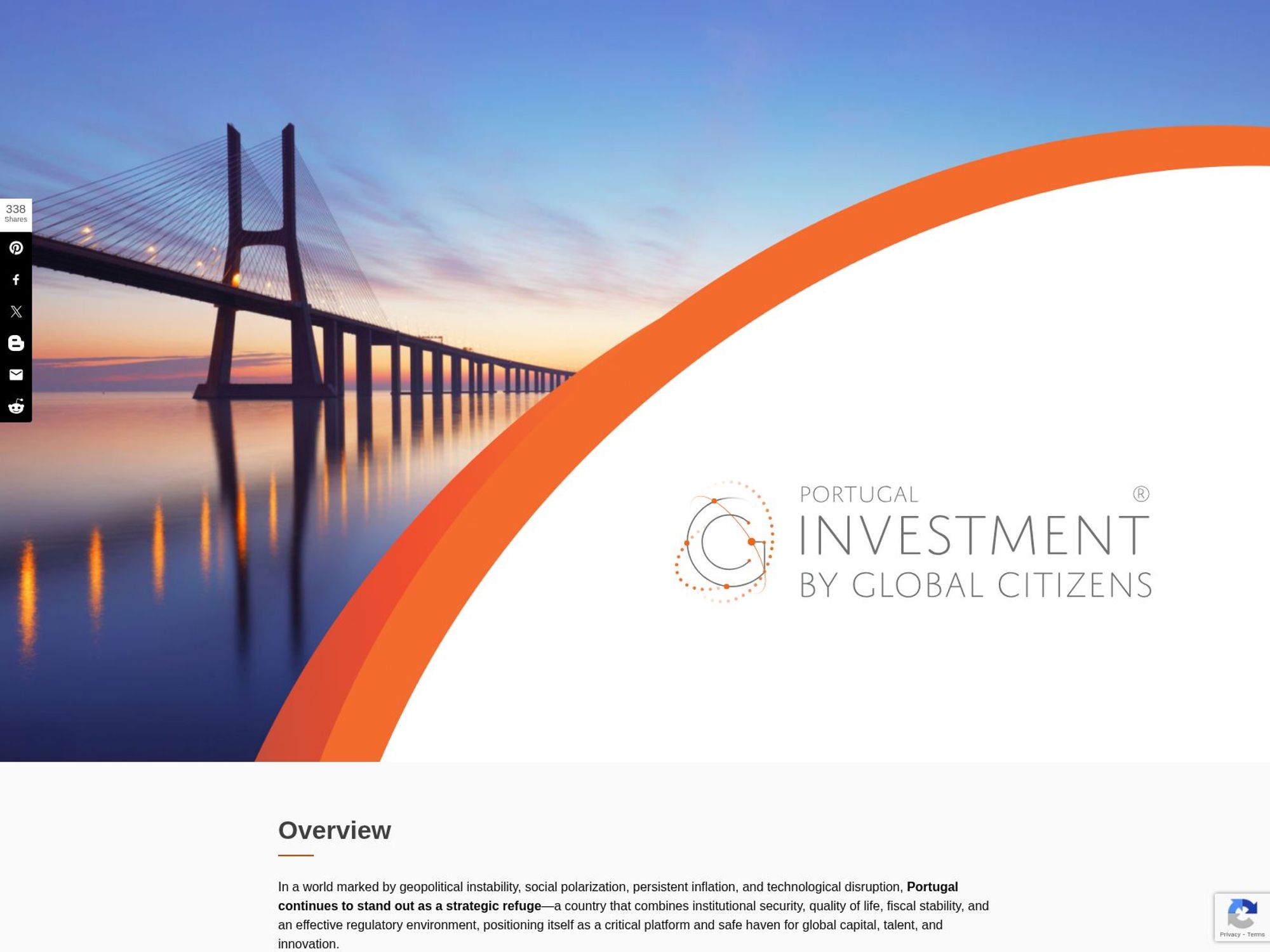 Portugal Investment by Global Citizens website