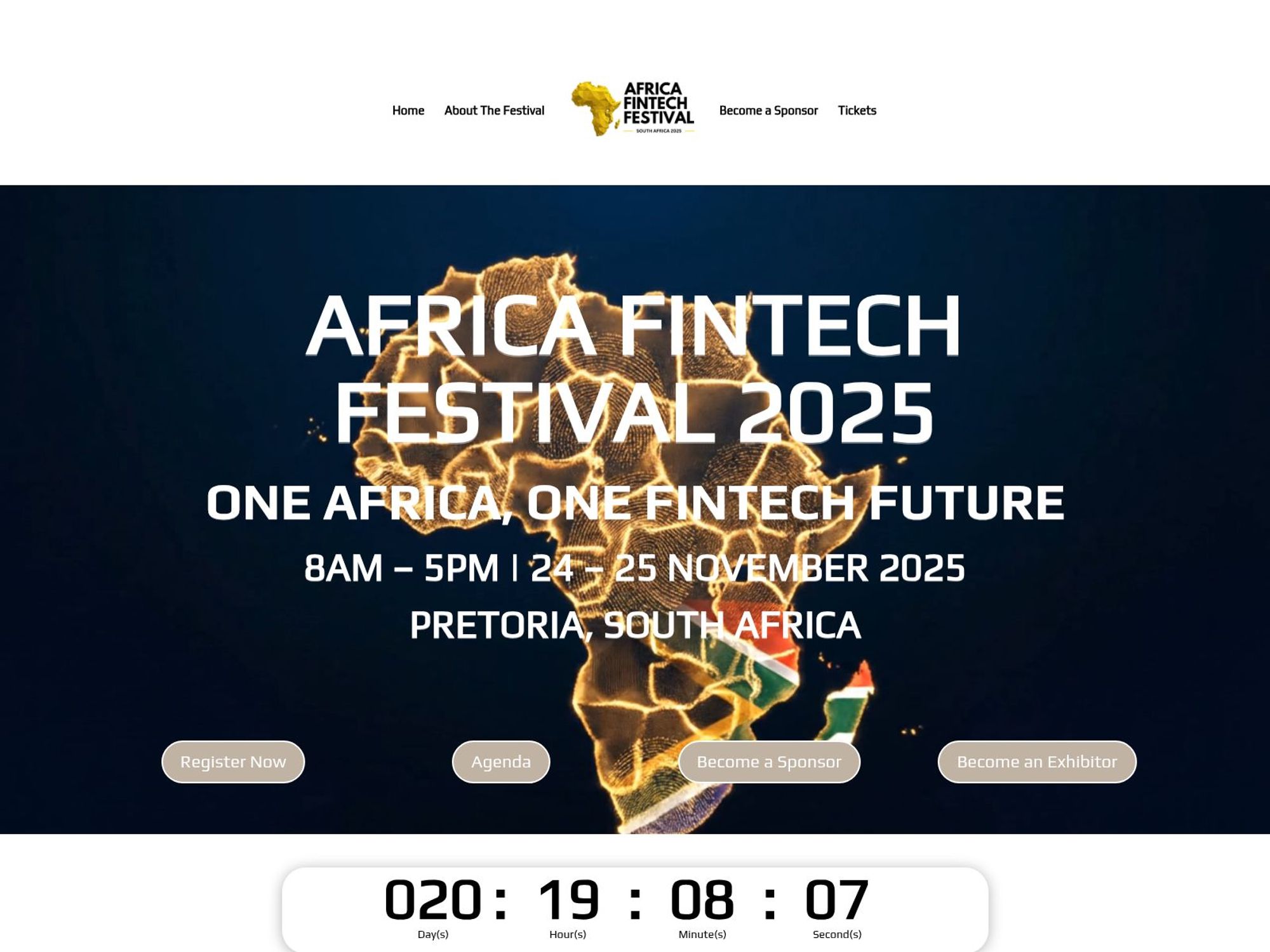 Africa Fintech Festival 2025 website