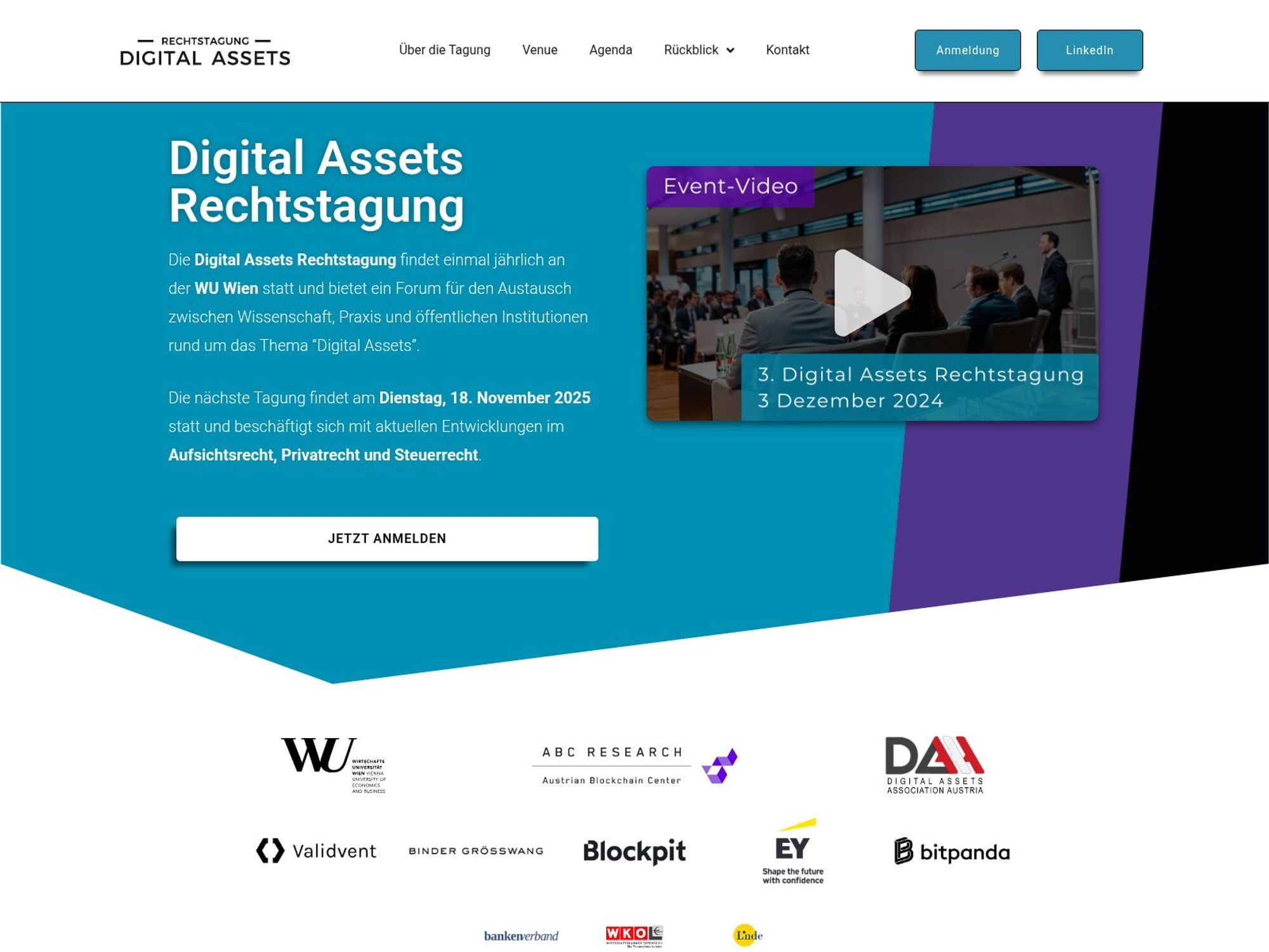 Digital Asset Association Rechtstagung website