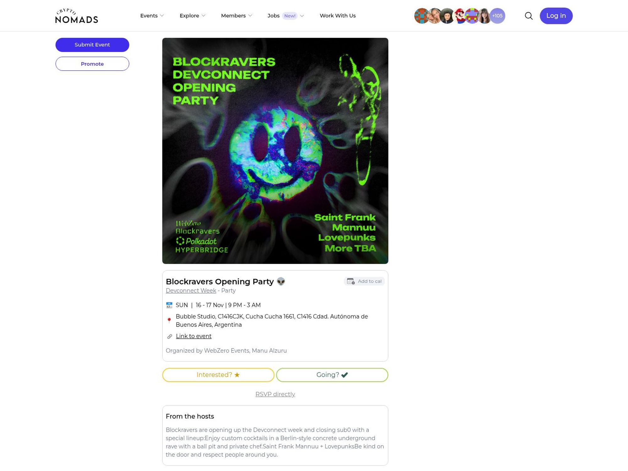 Blockravers Opening Party screenshot