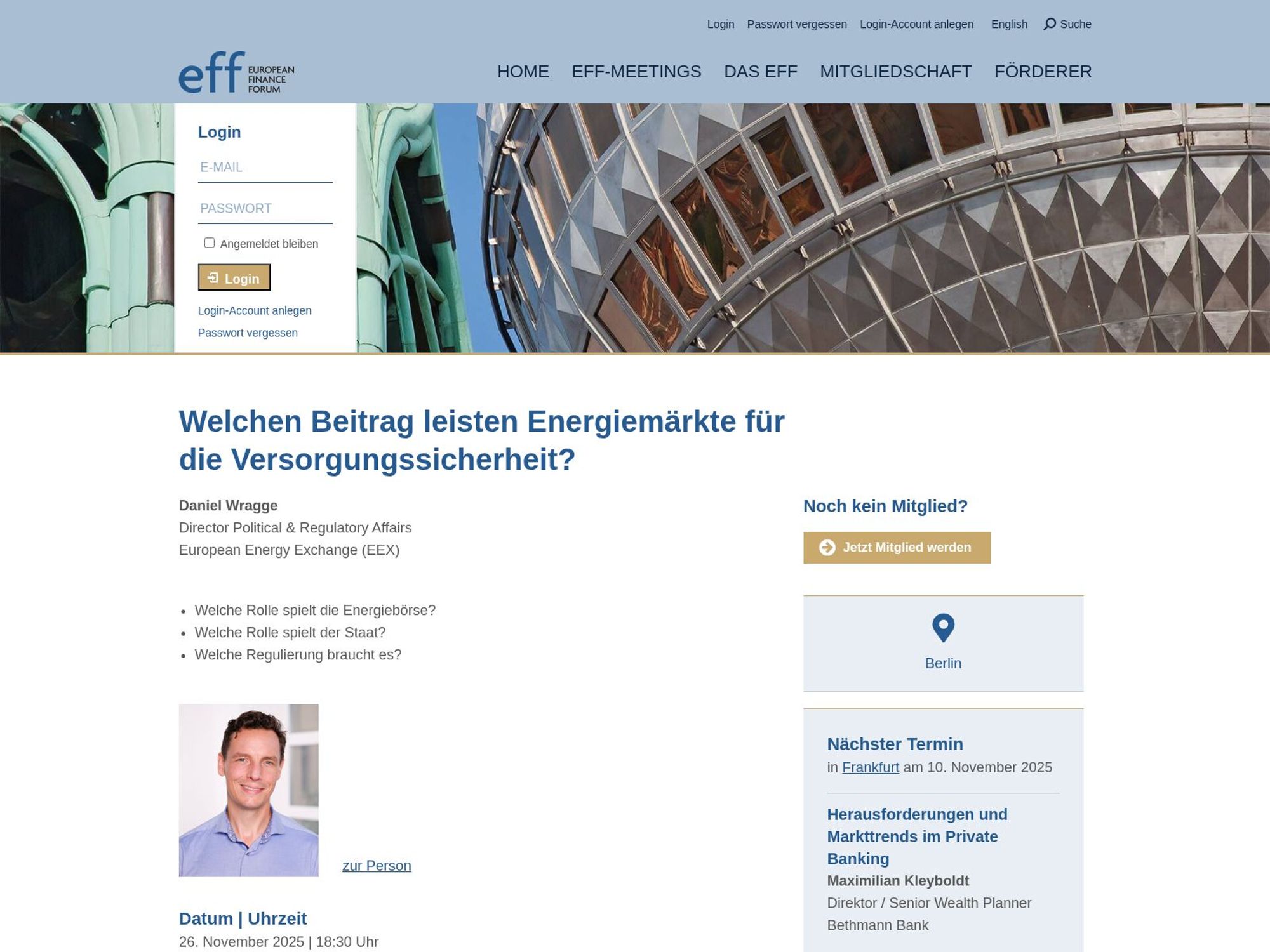 Welchen Beitrag leisten Energiemärkte für die Versorgungssicherheit? website
