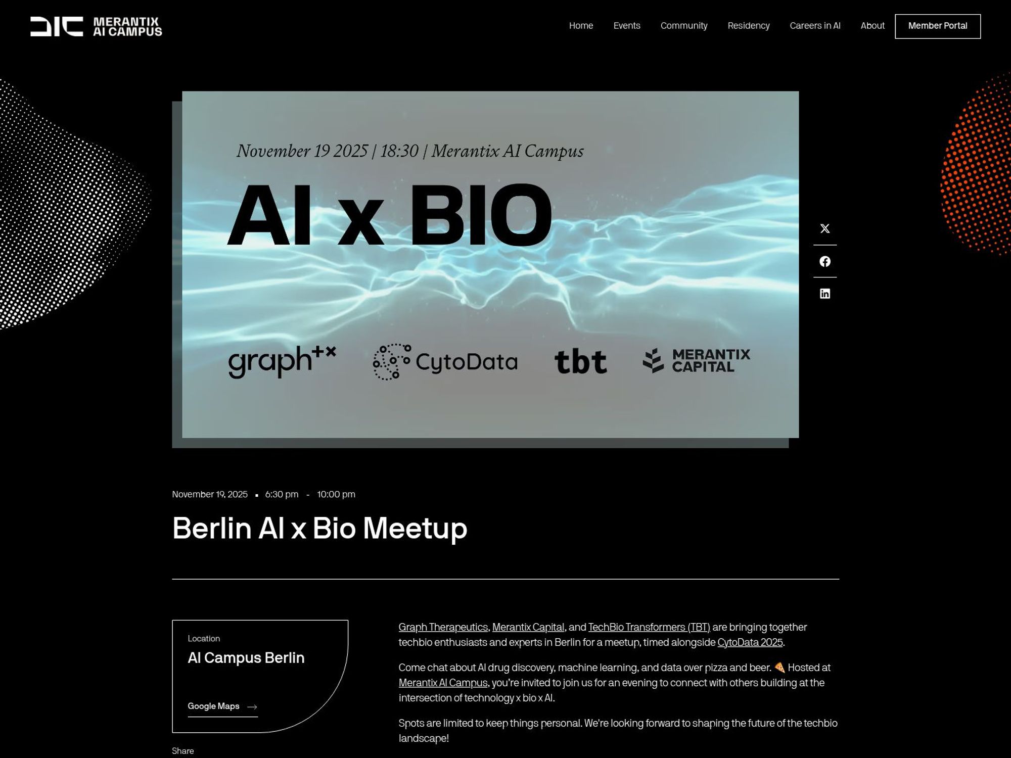 AI x BIO website