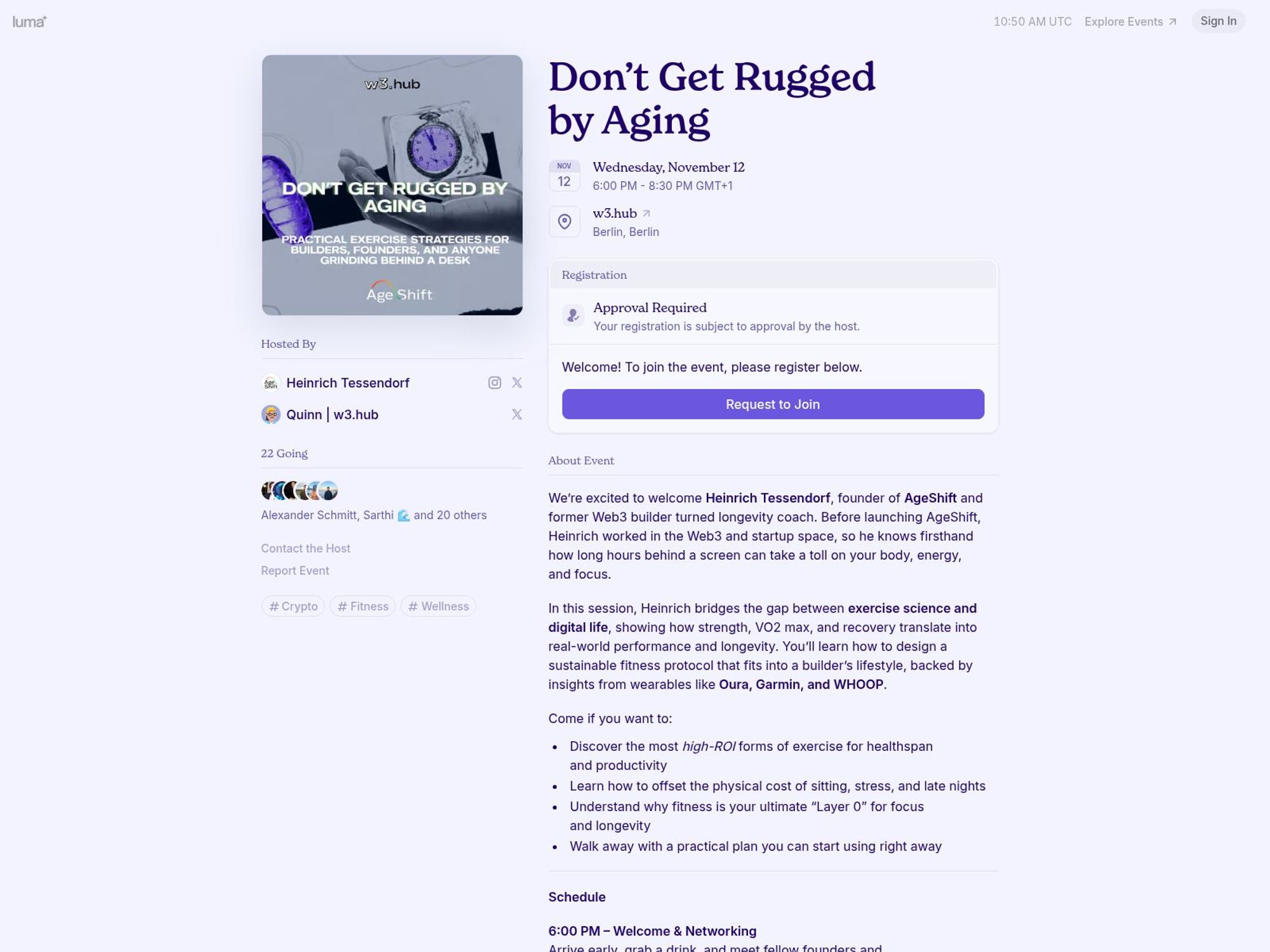 Don’t Get Rugged by Aging website