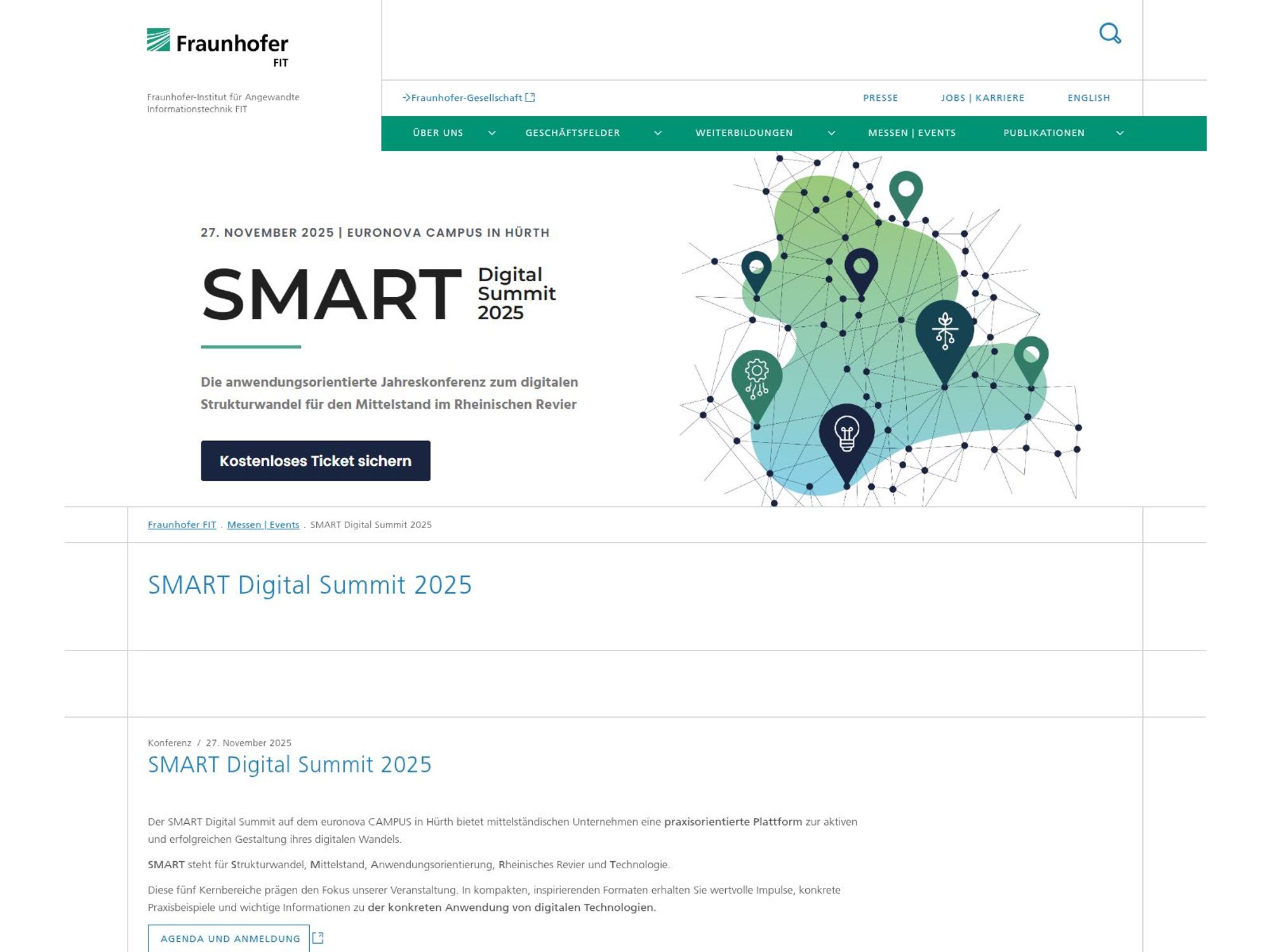 SMART Digital Summit 2025 website