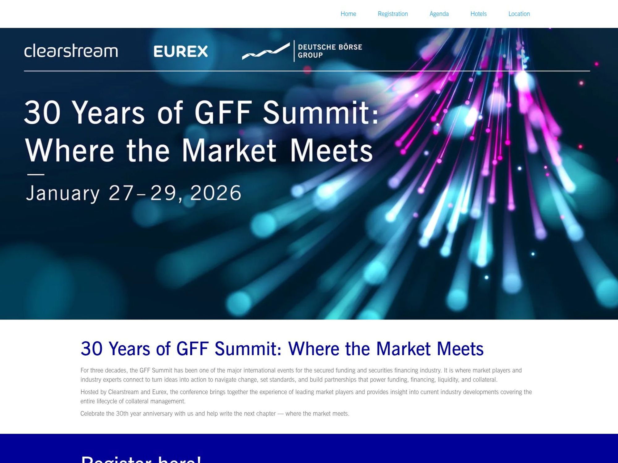 Global Funding and Financing Summit 2026 website