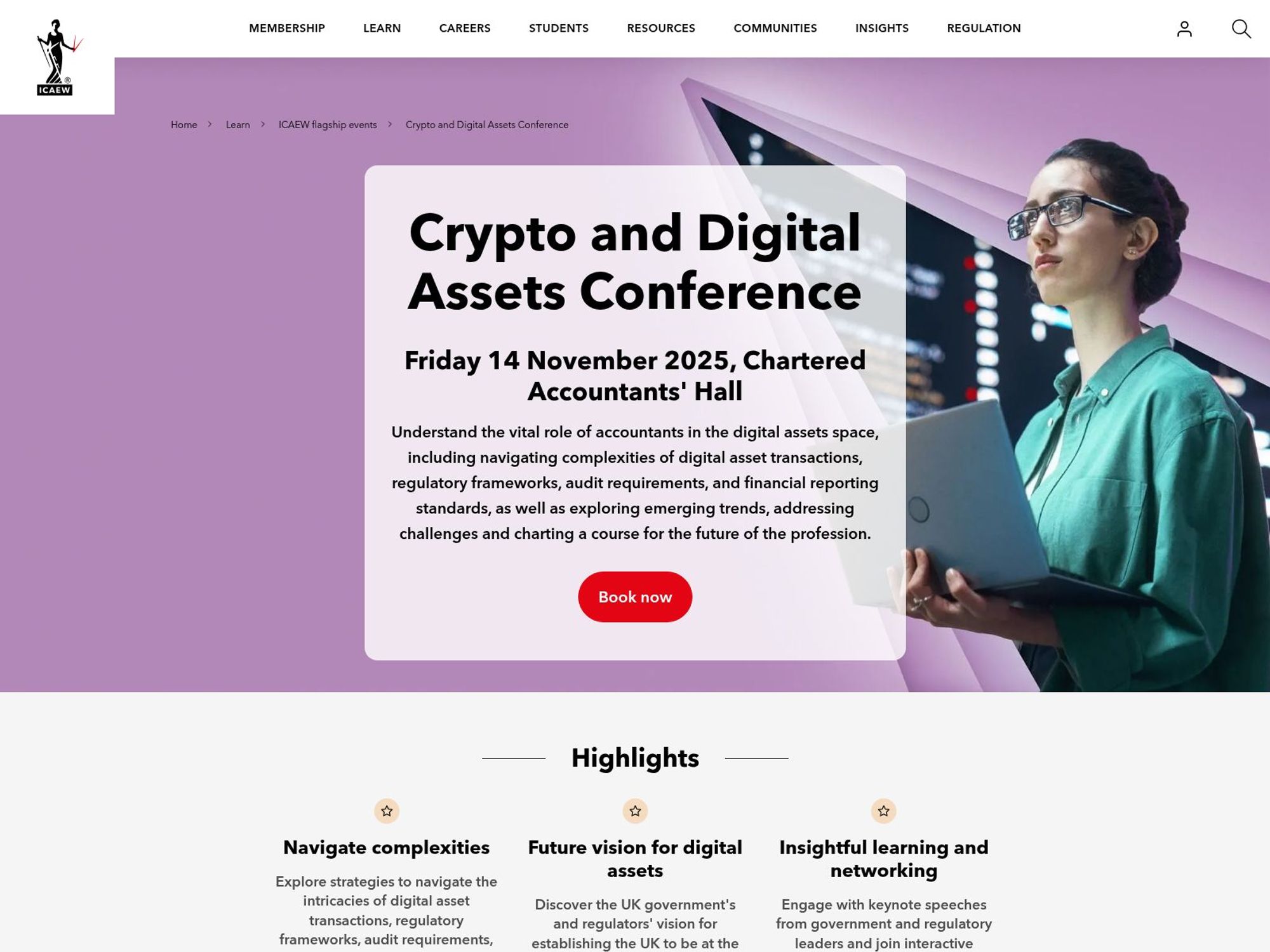 Crypto & Digital Assets Conference 2025 screenshot