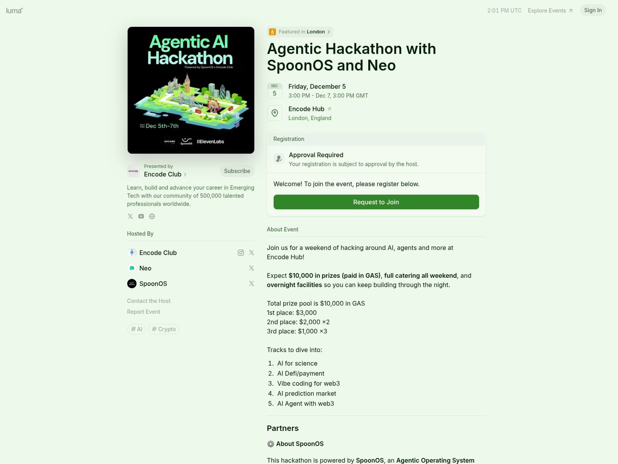 Agentic Hackathon website
