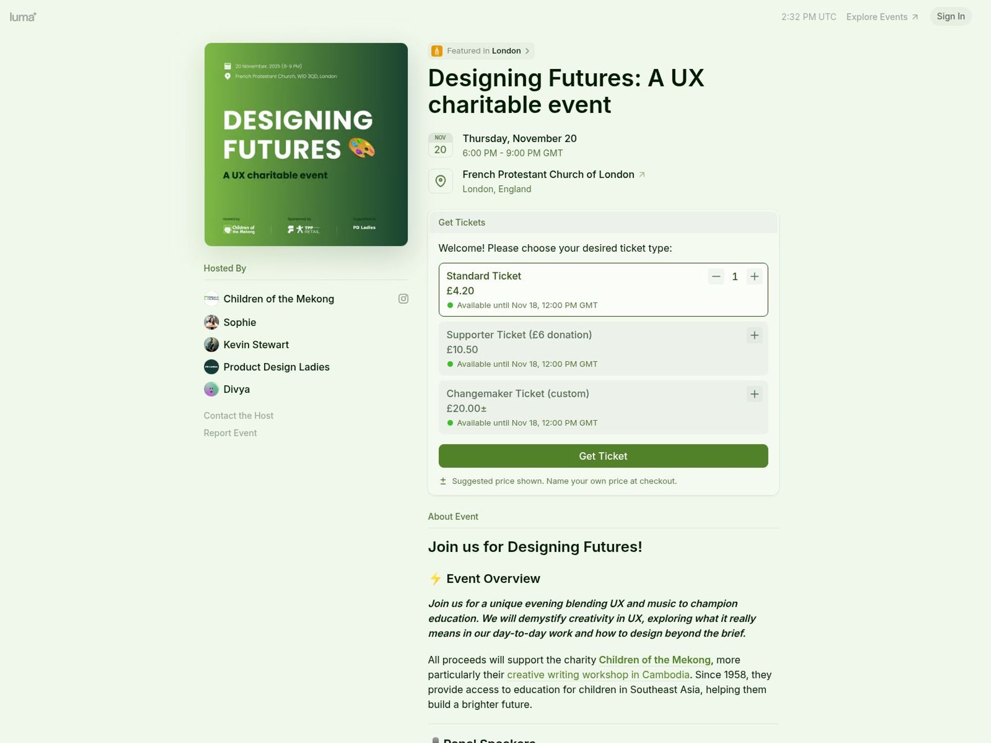 Designing Futures website