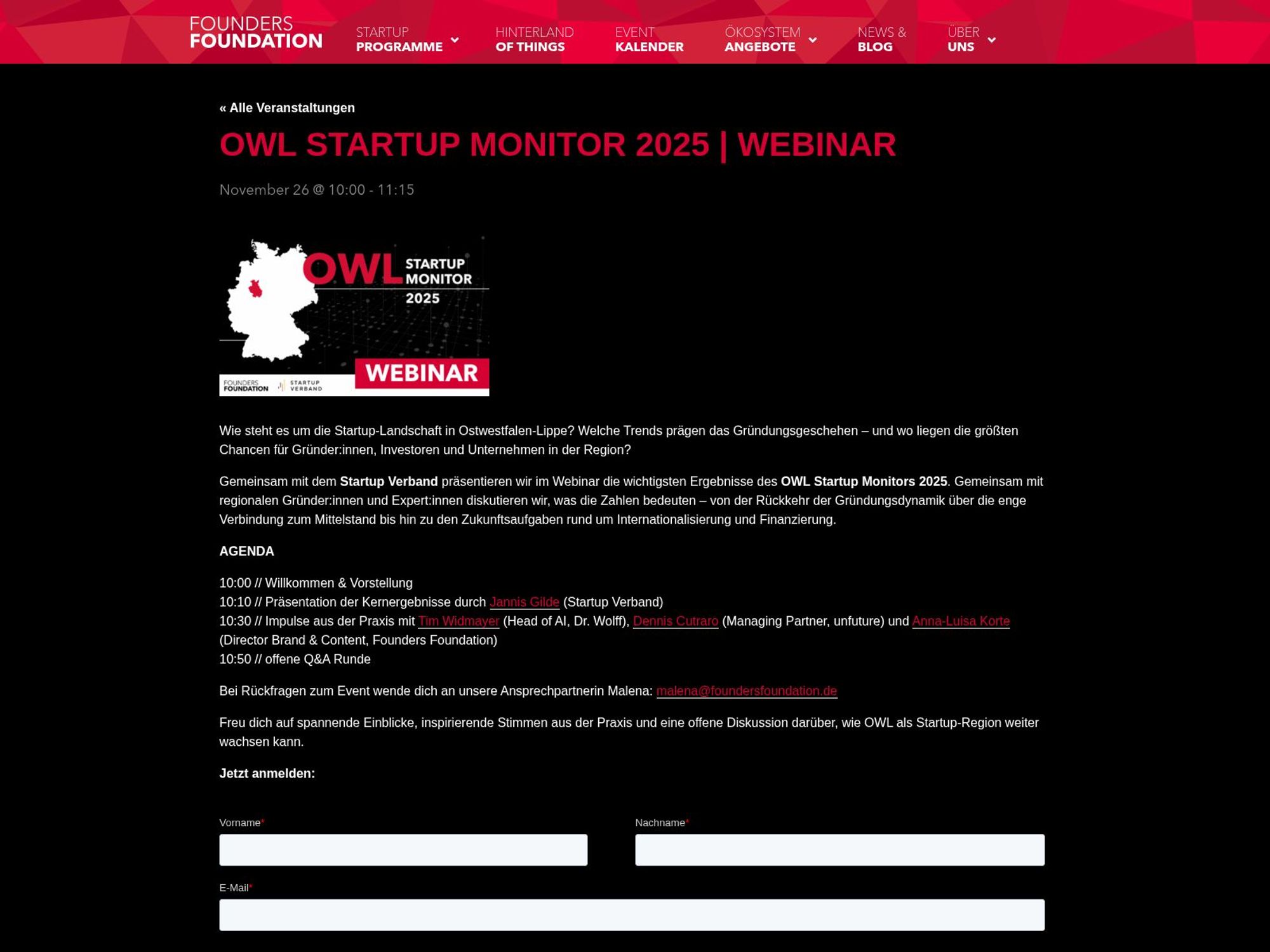 Owl Startup Monitor screenshot