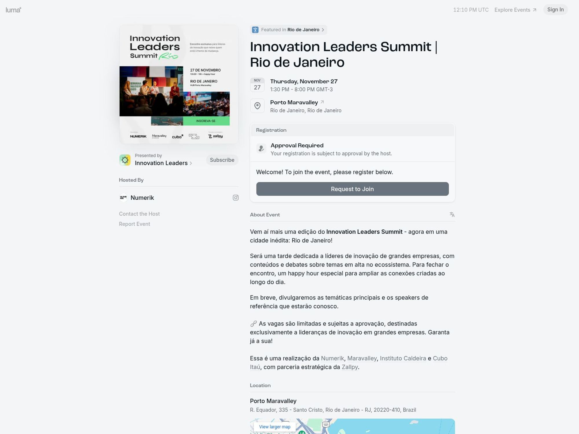 Innovation Leaders Summit website