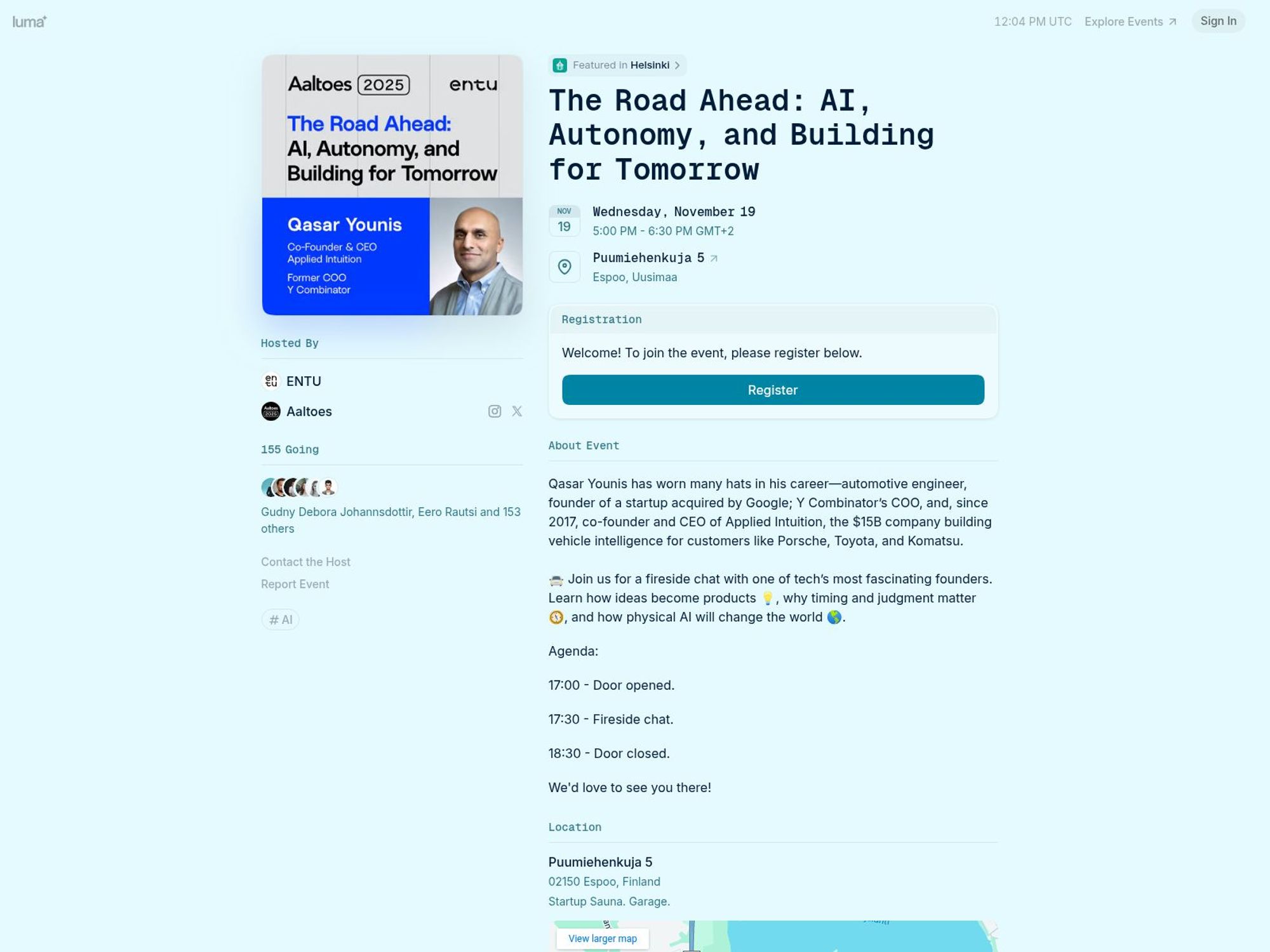 The Road Ahead: AI, Autonomy, and Building for Tomorrow screenshot