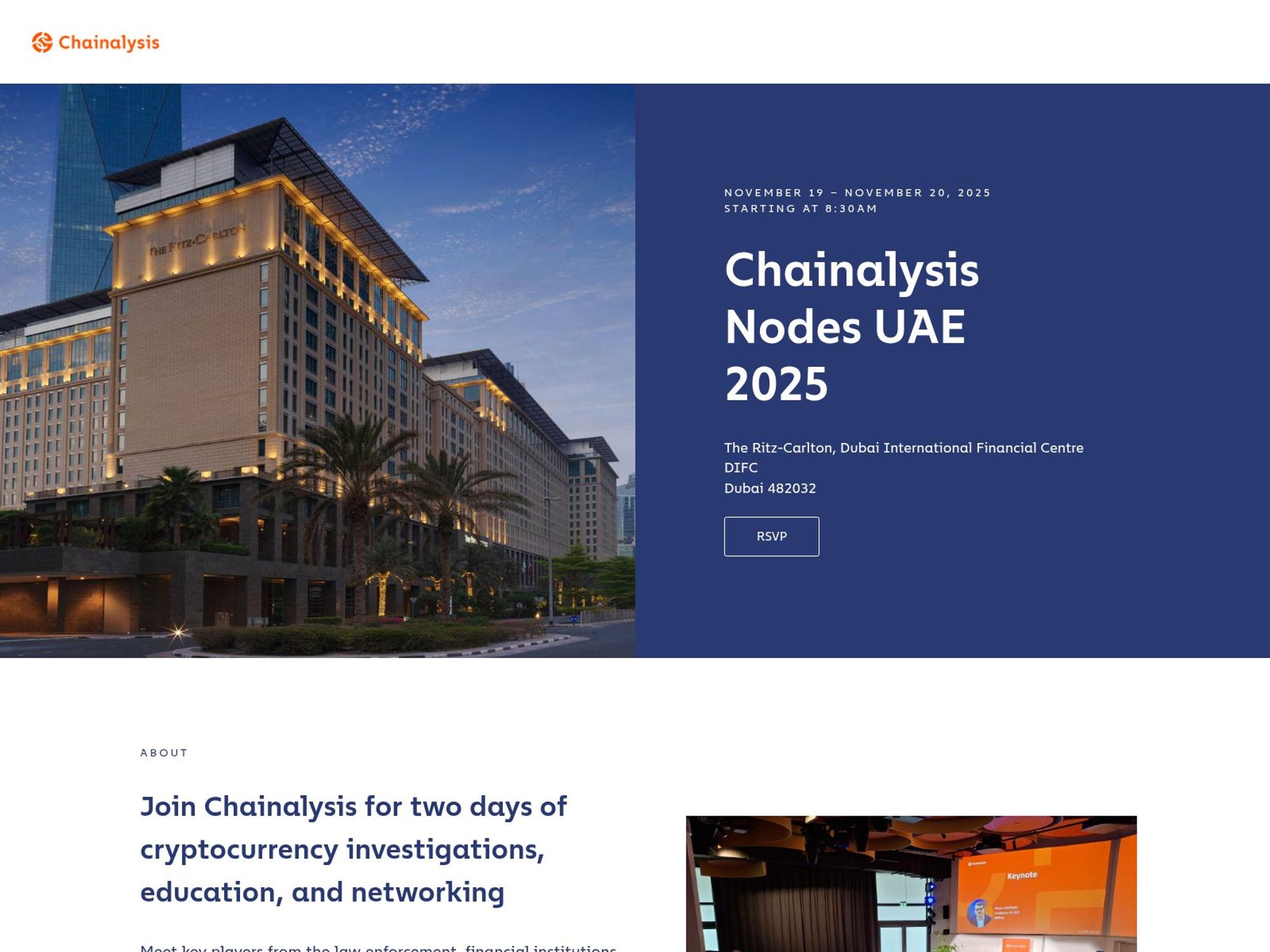 Chainalysis Nodes UAE 2025 website