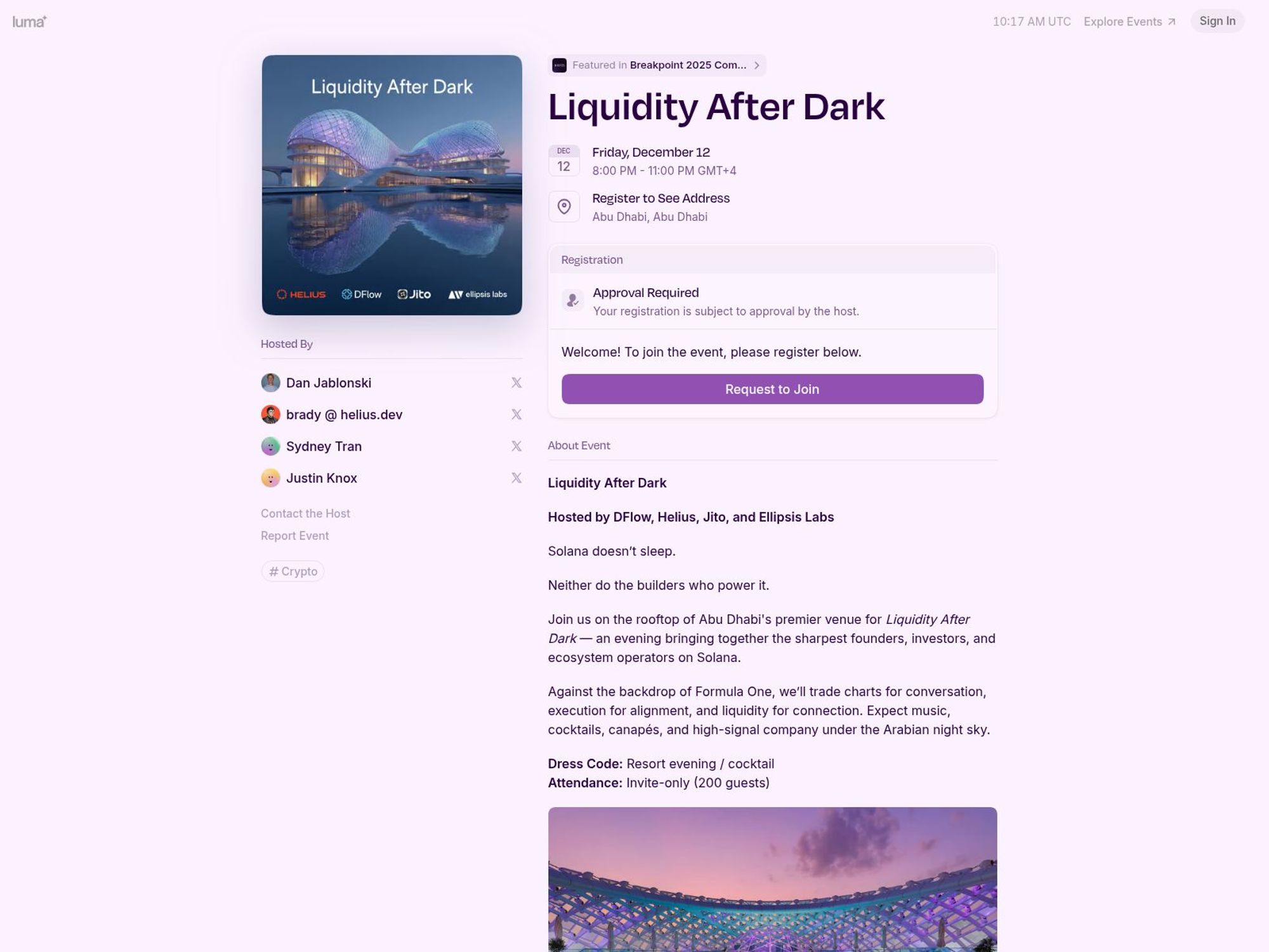 Liquidity After Dark website