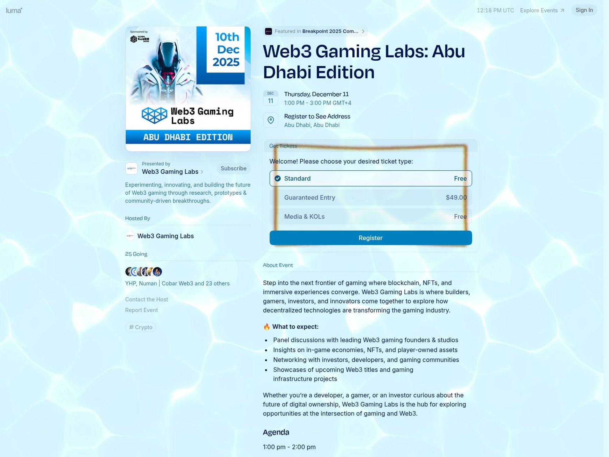 Web3 Gaming Labs website