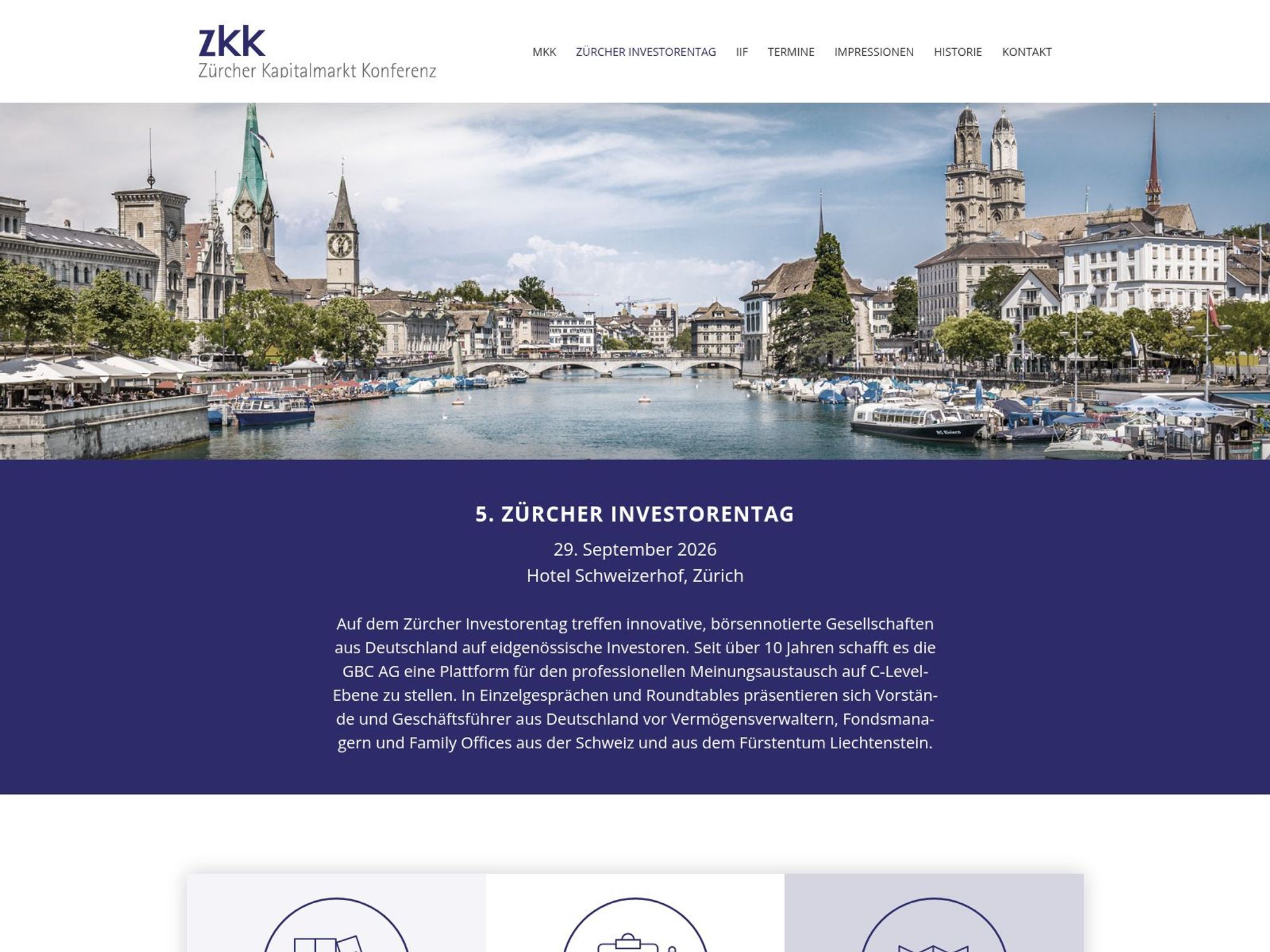 5. Zür­cher In­ves­to­ren­tag website