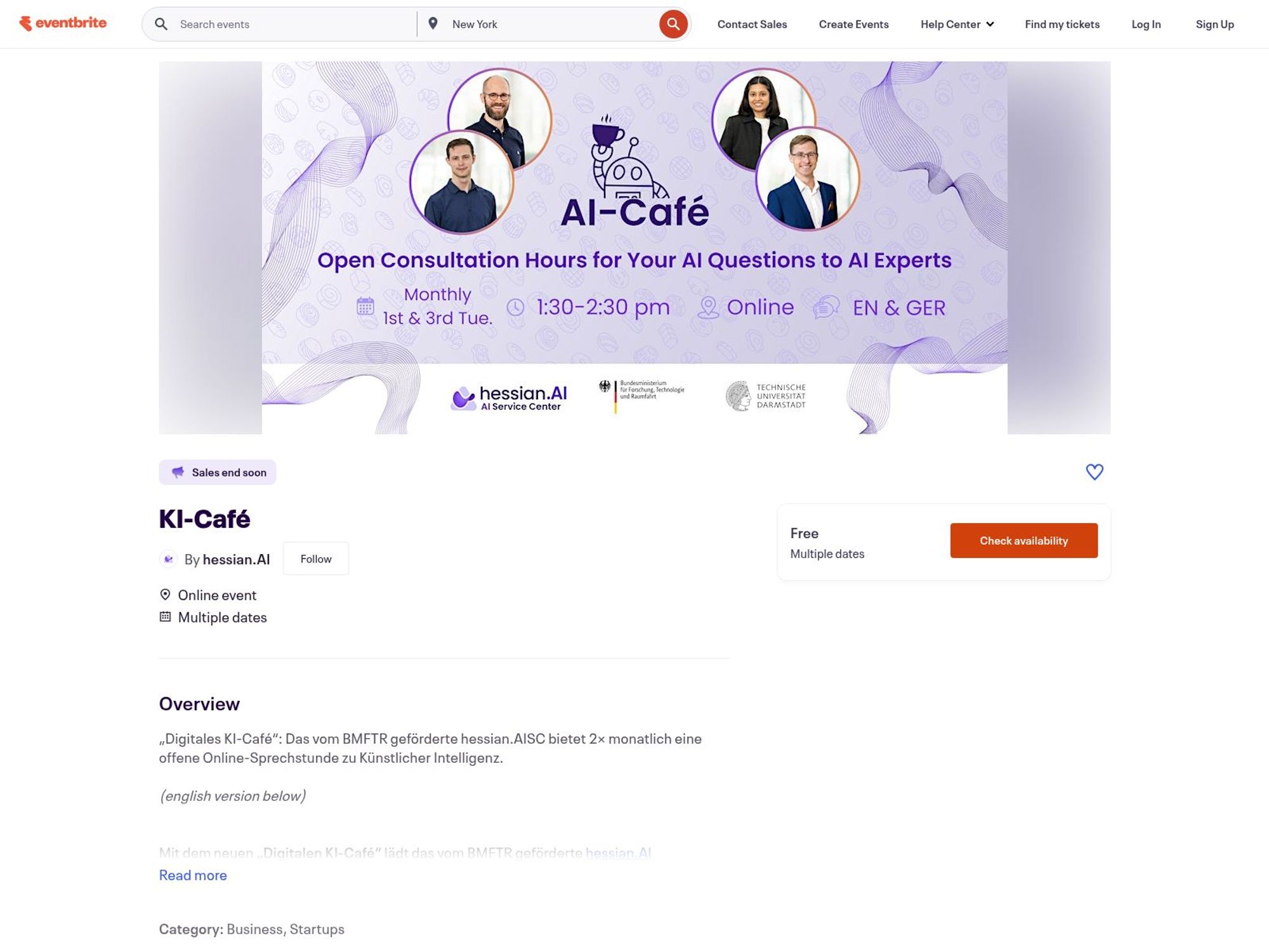 Digital AI-Café website