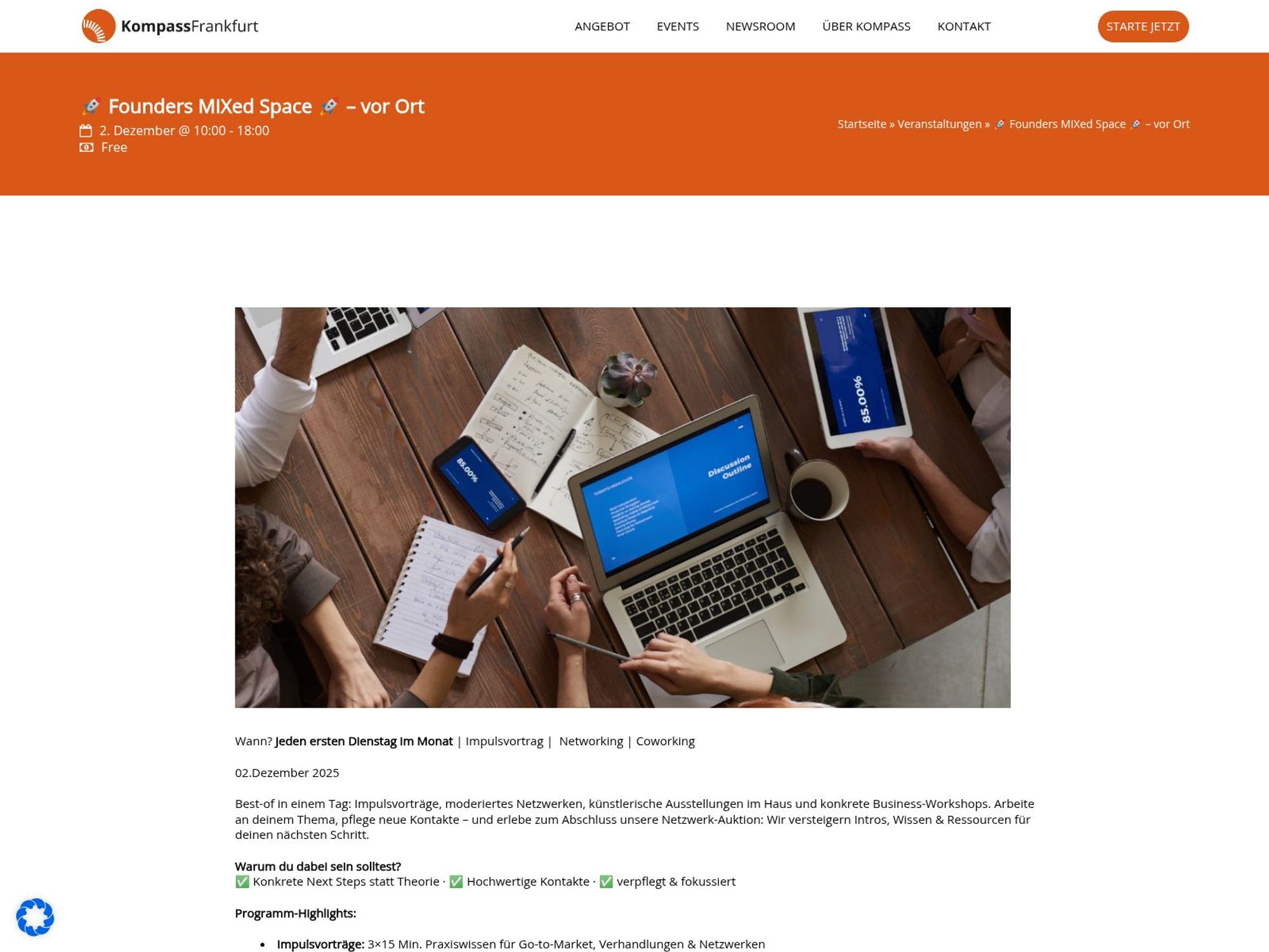 Founders MIXed Space website