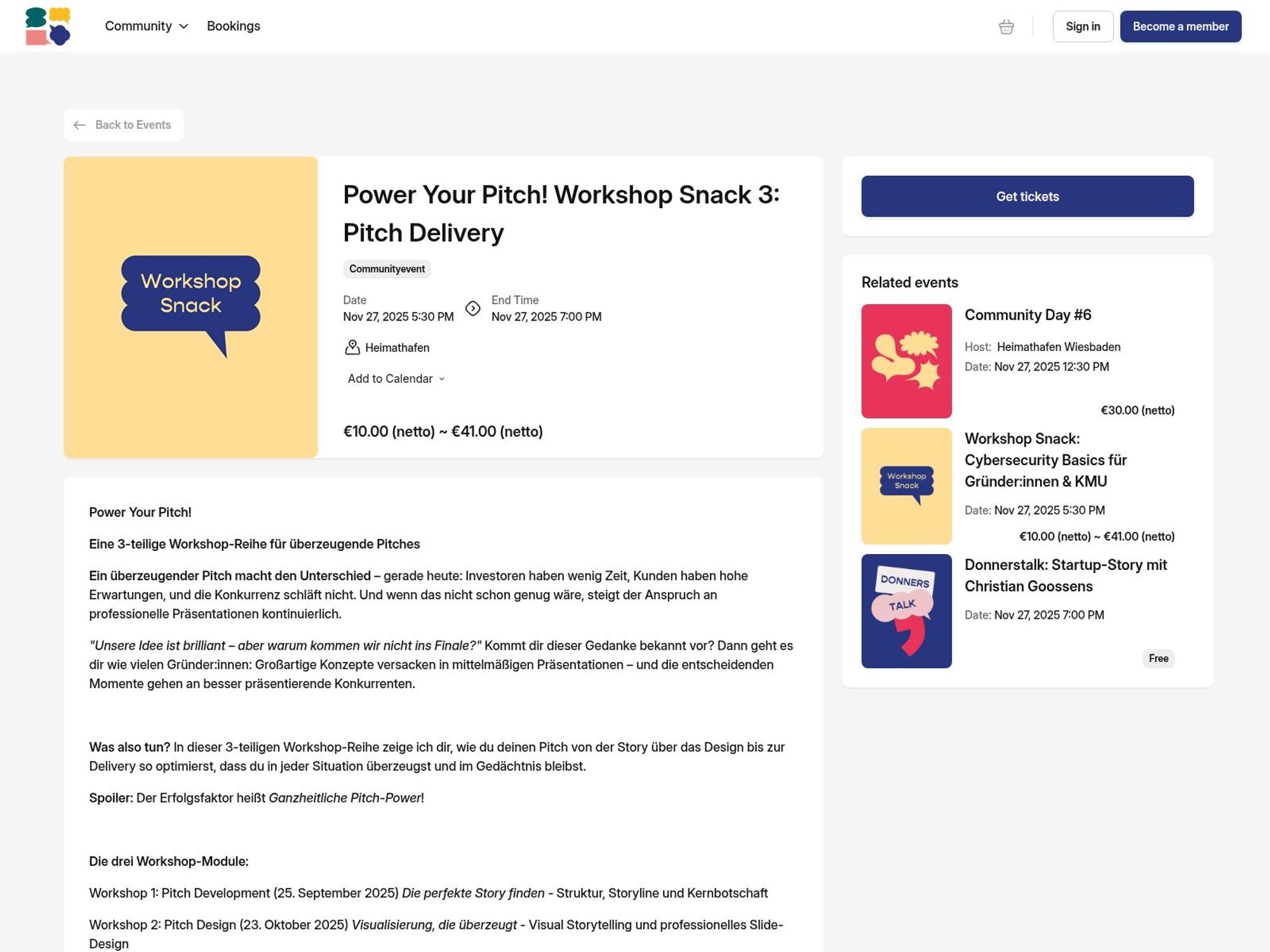 Power Your Pitch website