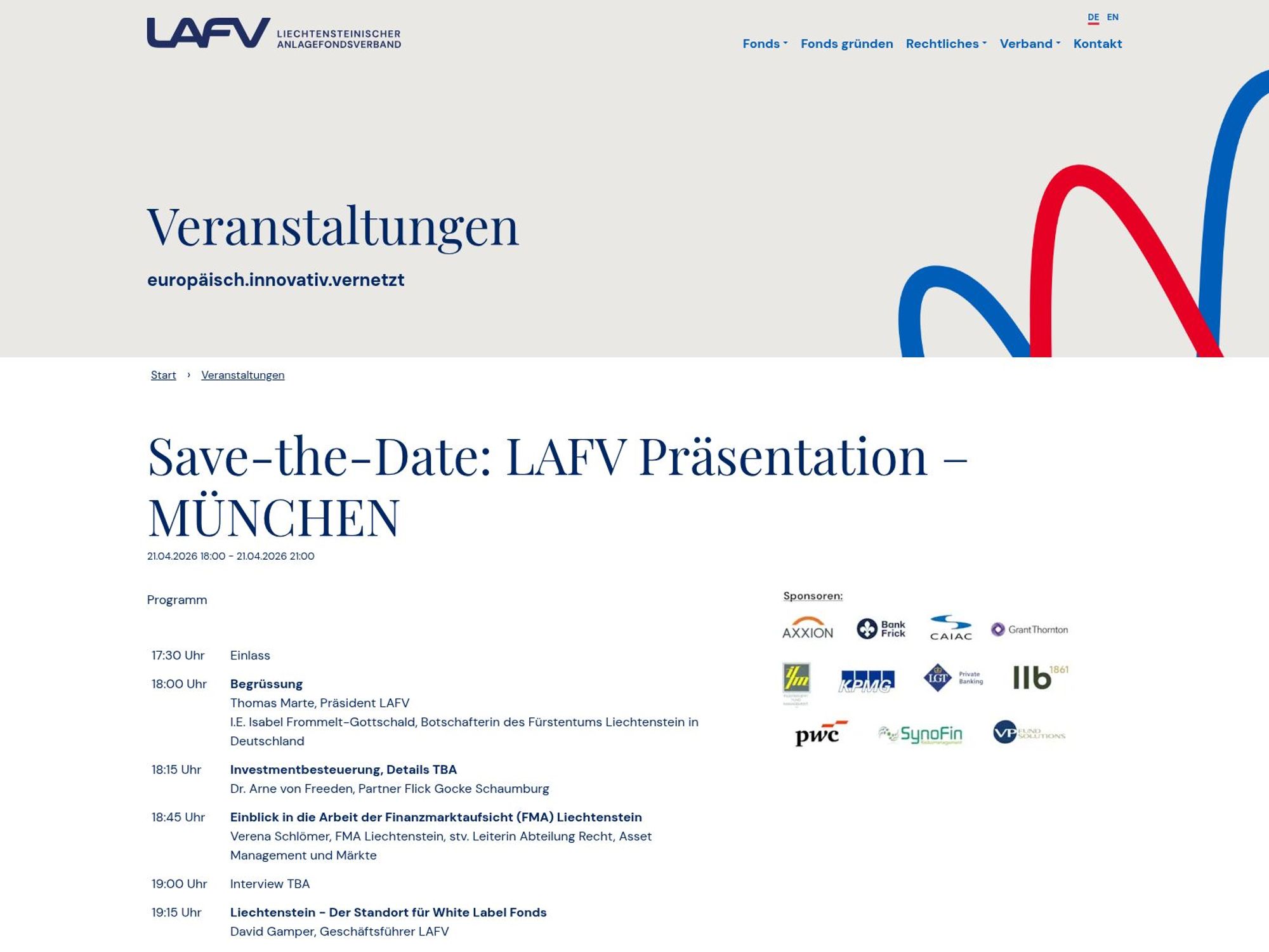 LAFV Präsentation München website