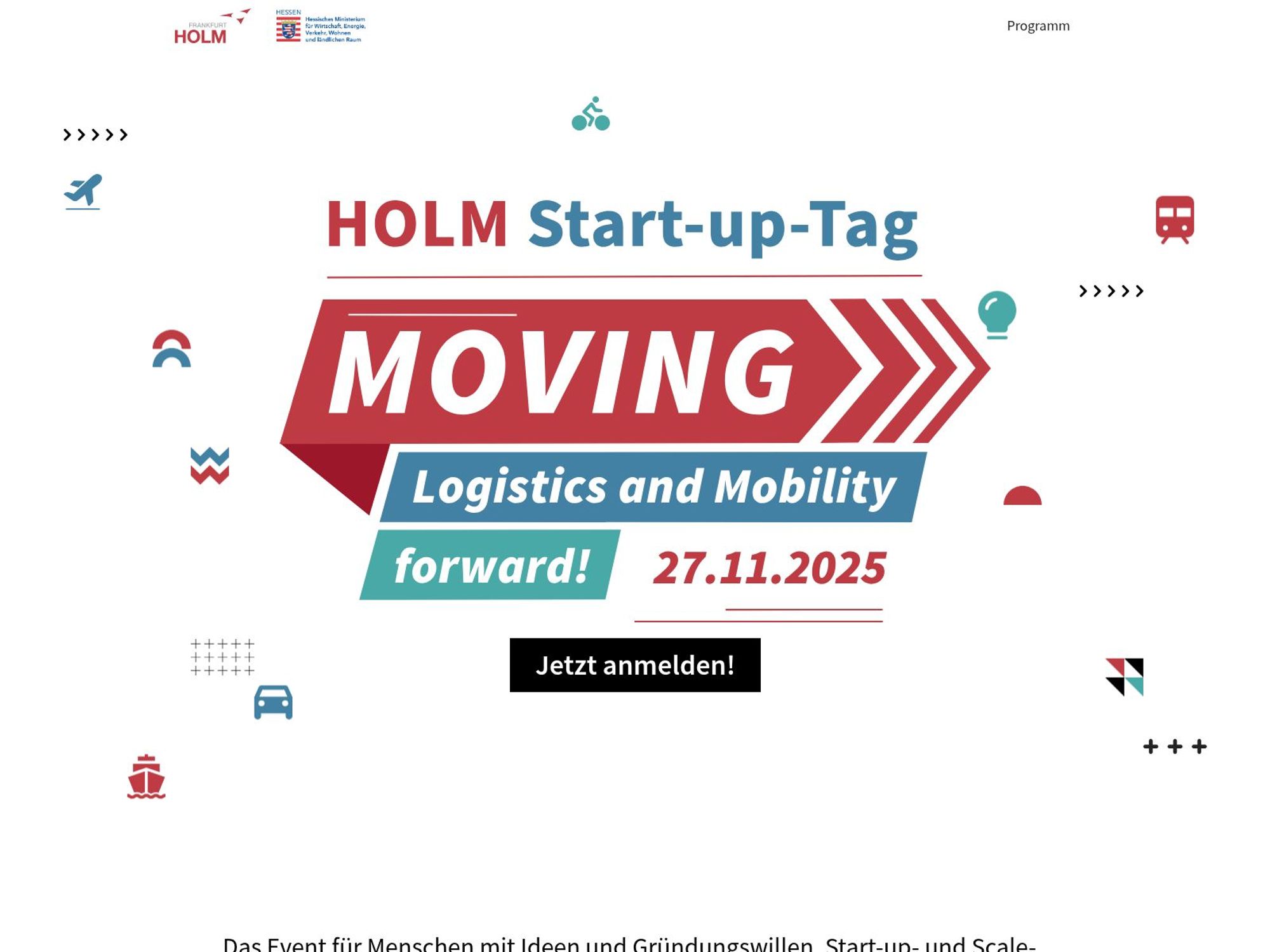 HOLM-Start-up-Tag website