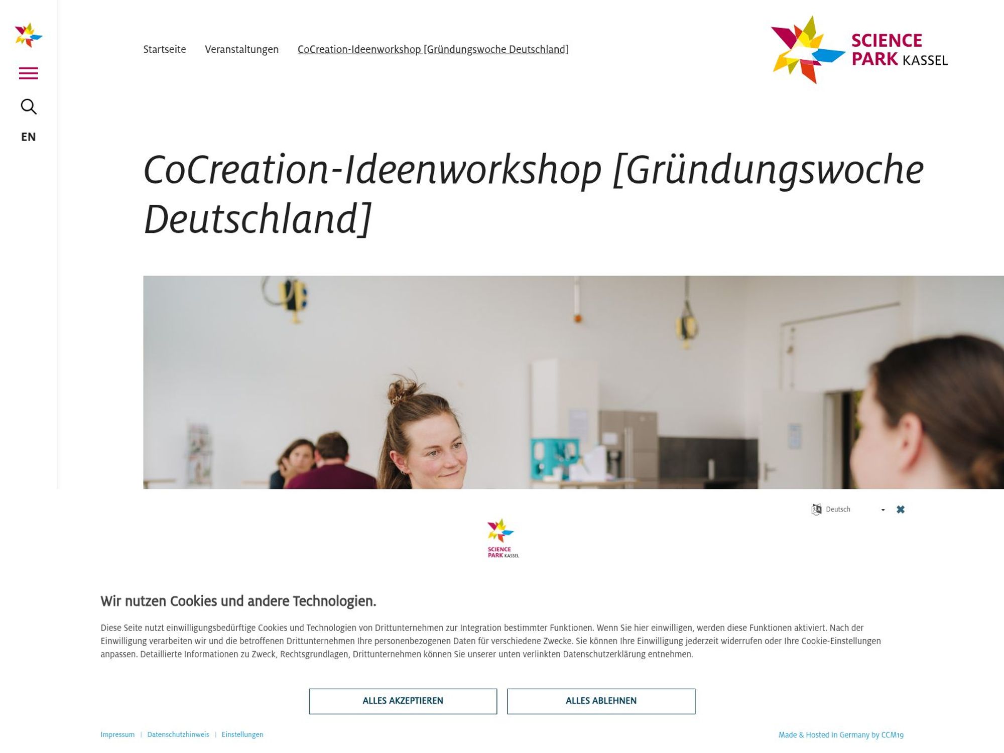 CoCreation-Ideenworkshop – Der Startup-Schnupperkurs des Science Park Kassel screenshot