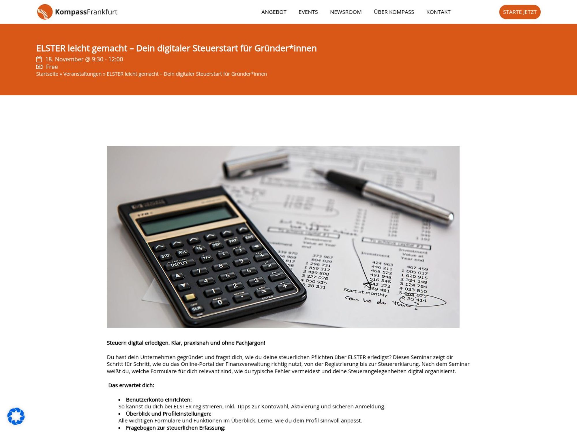 ELSTER leicht gemacht – Dein digitaler Steuerstart für Gründer*innen screenshot