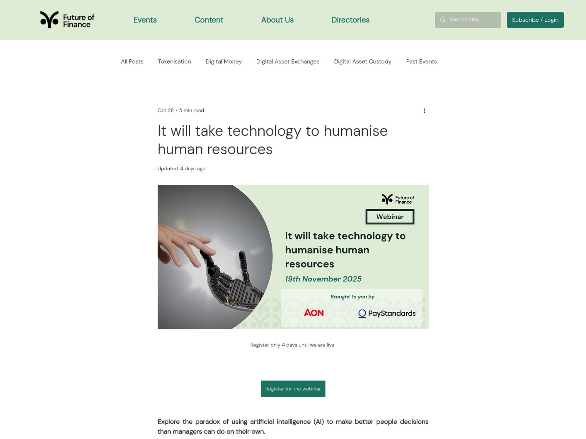 It will take technology to humanise human resources website