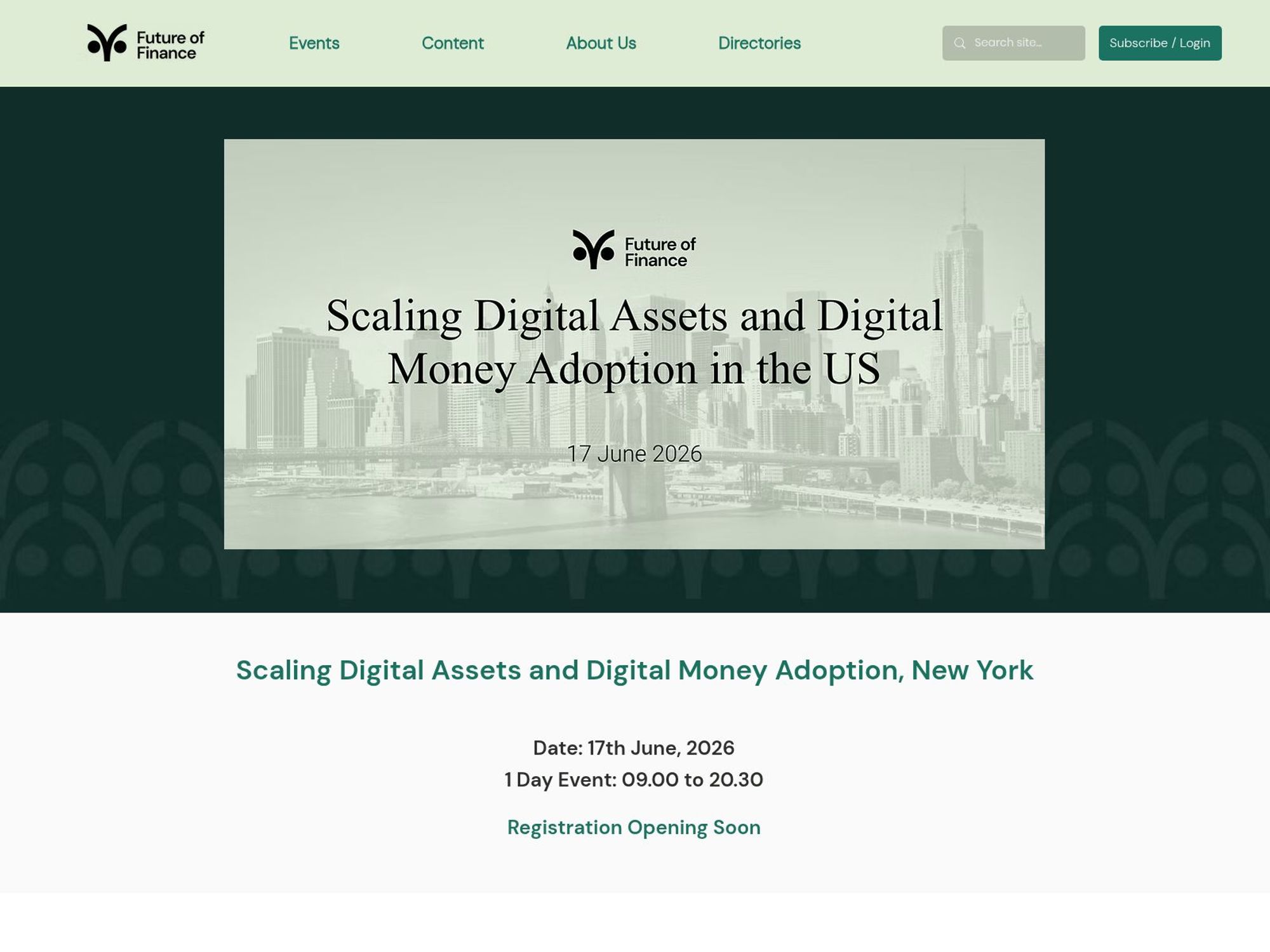 Scaling Digital Assets and Digital Money Adoption in the US website
