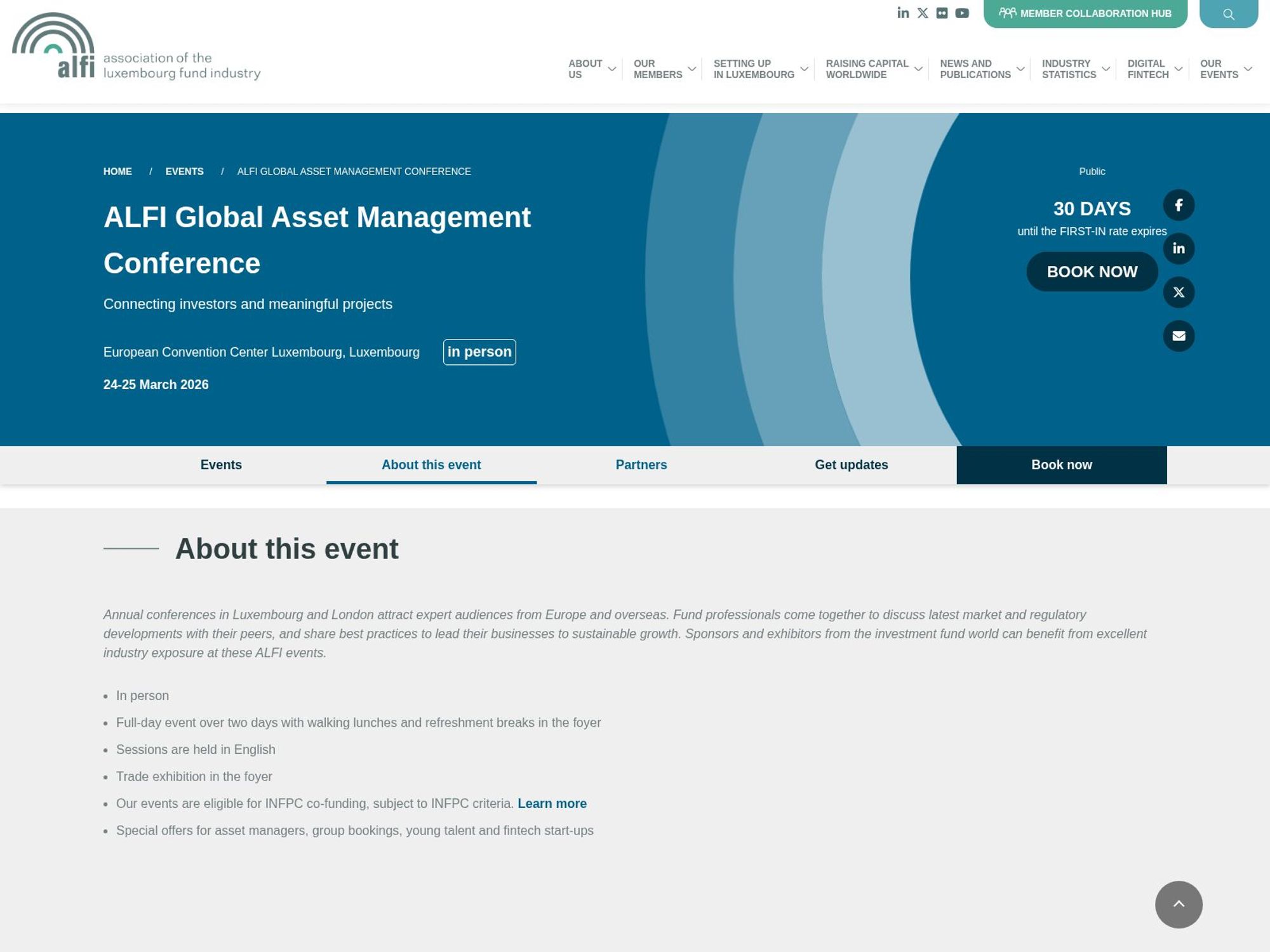 ALFI Global Asset Management Conference website