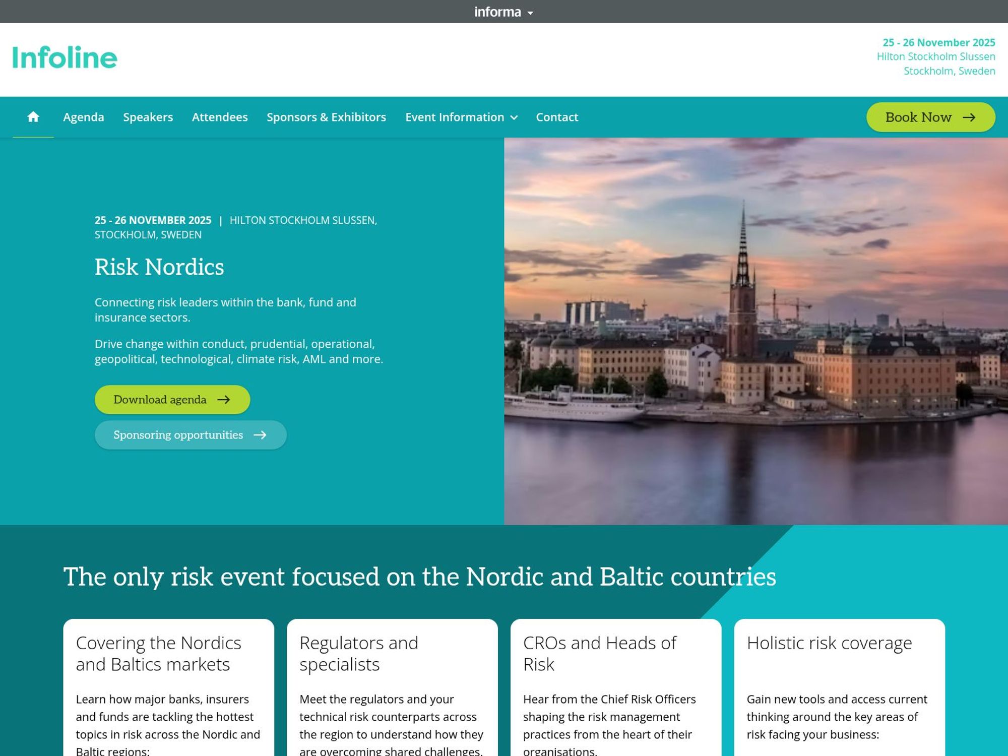 Risk Nordics website