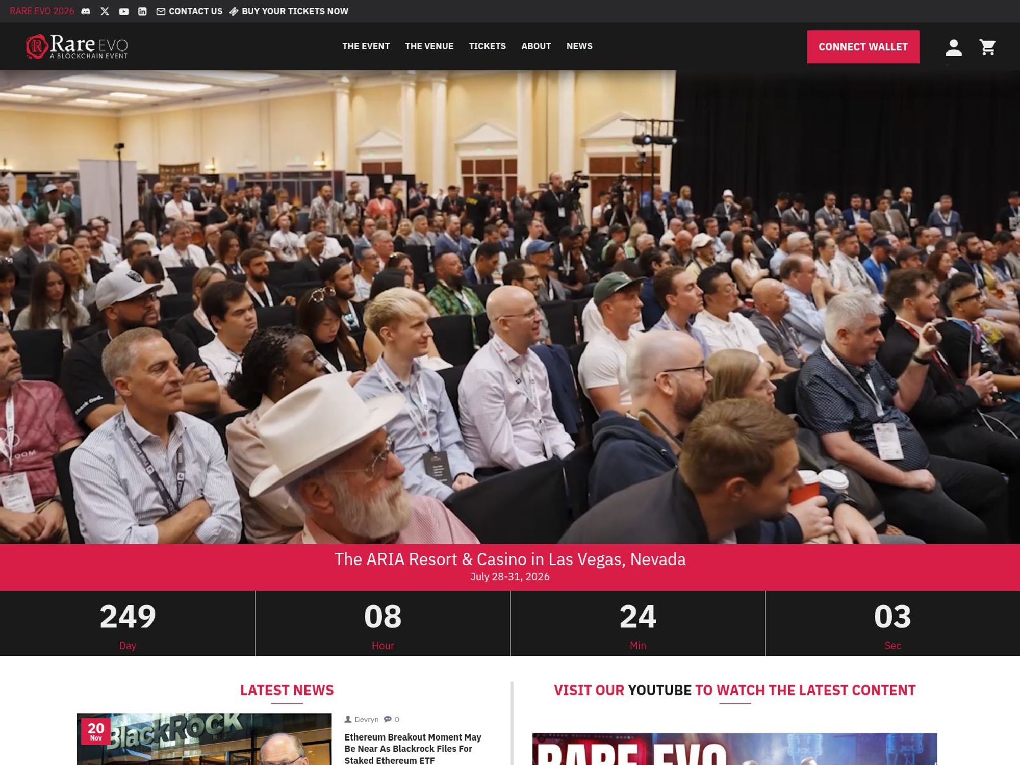 Rare Evo 2026 website