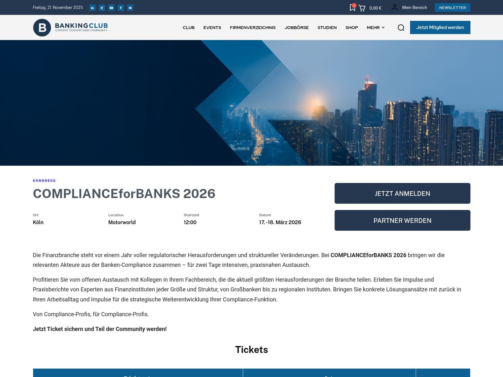 COMPLIANCEforBANKS 2026 website