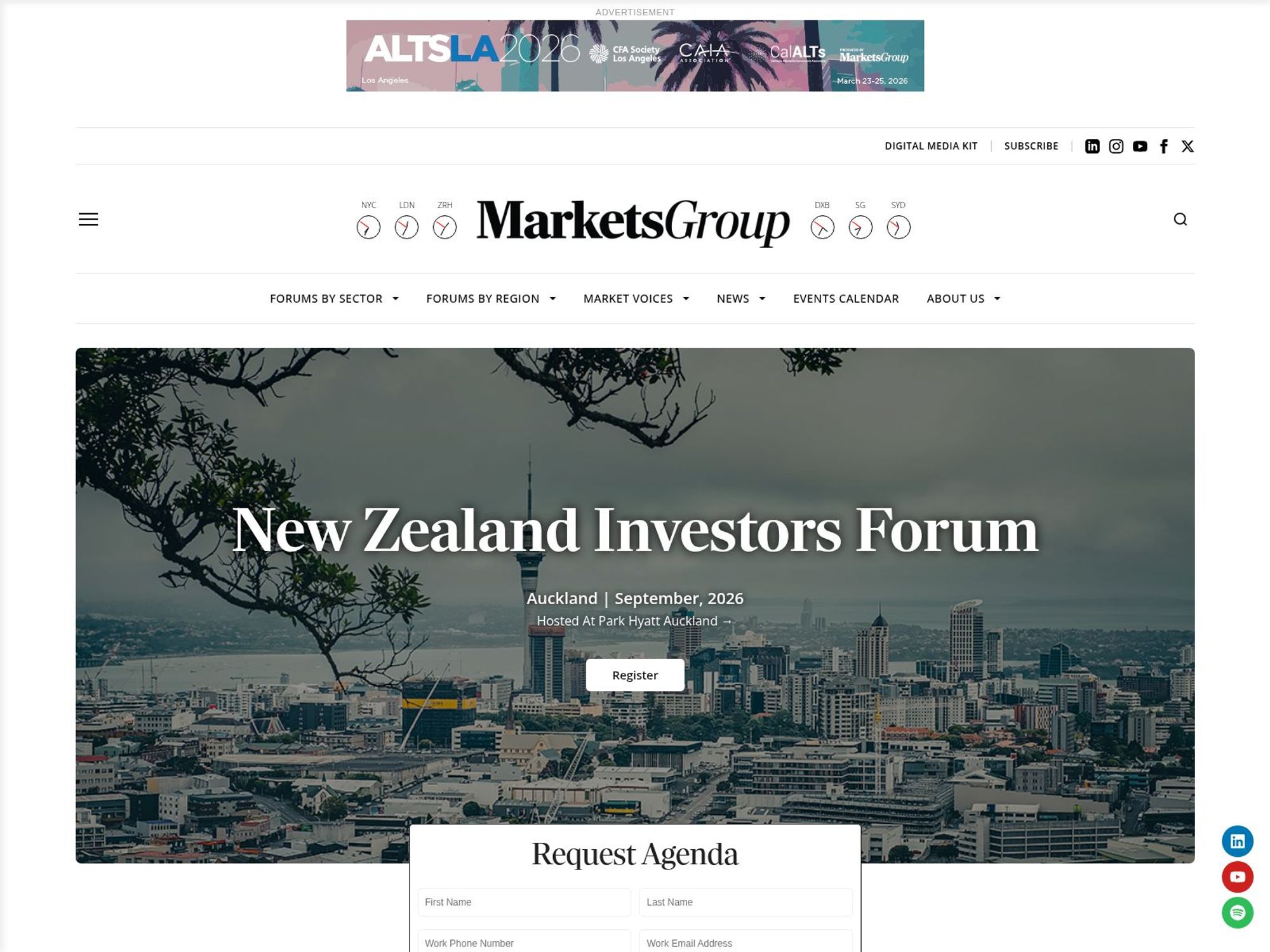 New Zealand Investors Forum website