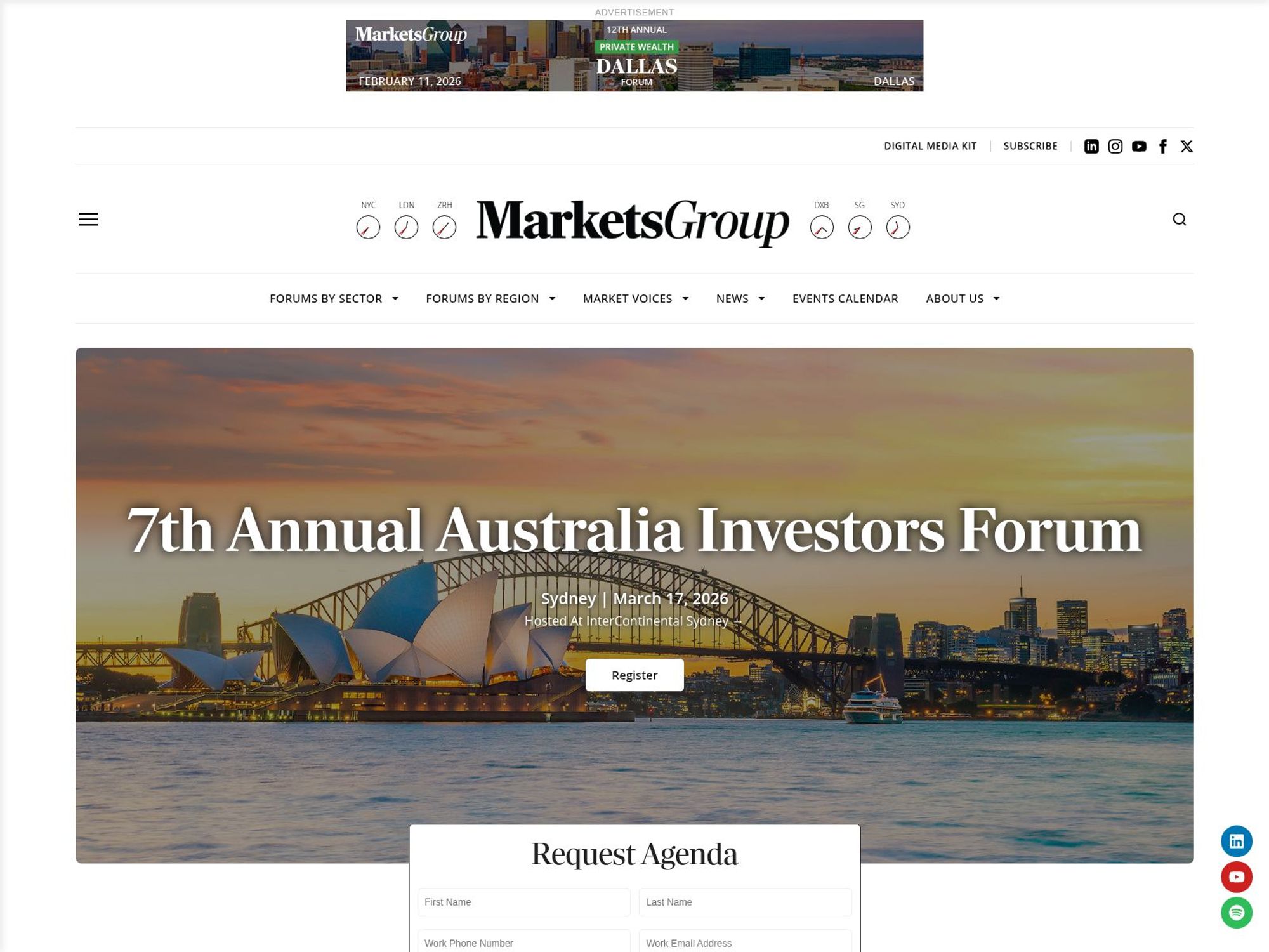 7th Annual Australia Investors Forum website