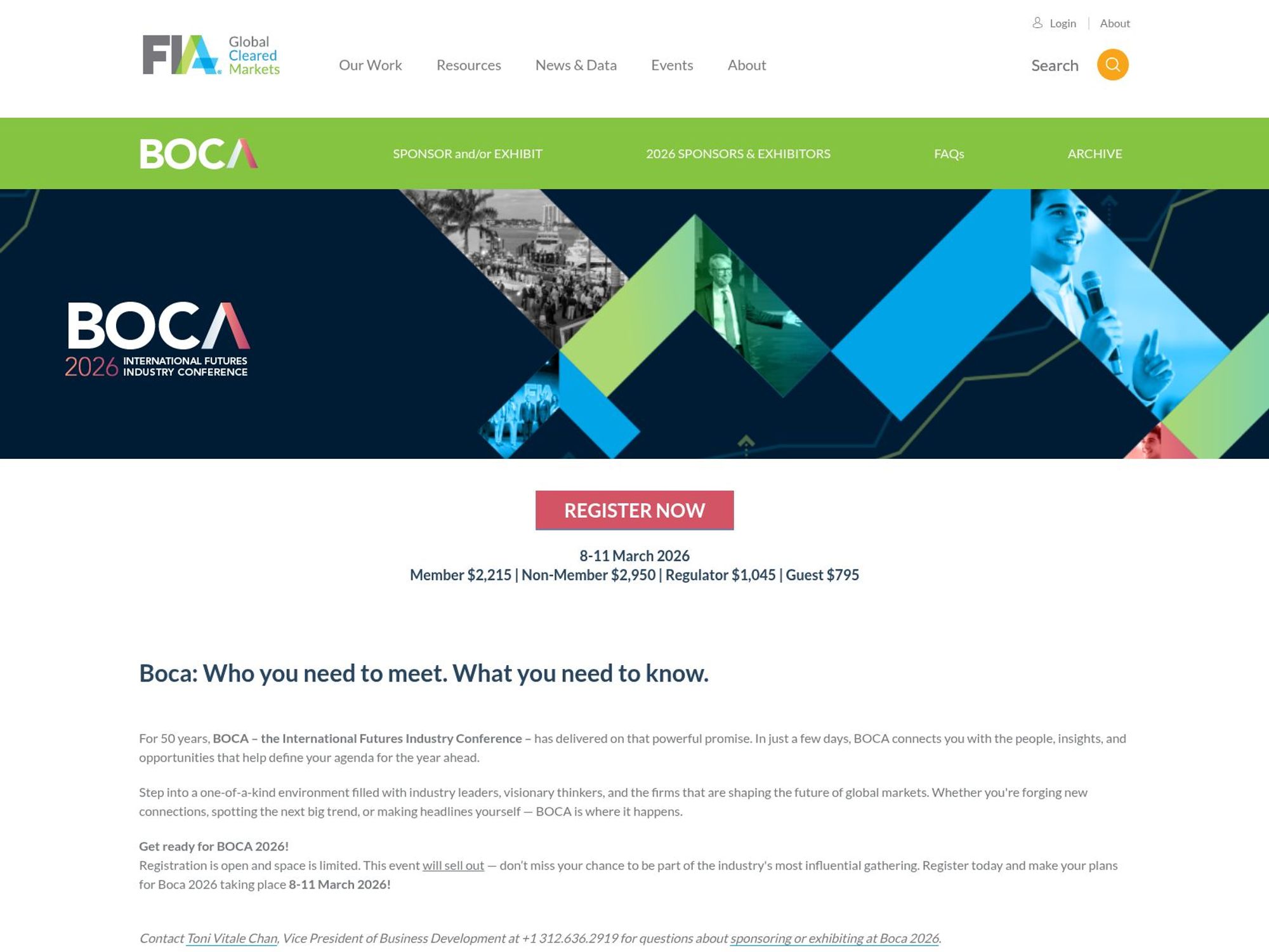 International Futures Industry Conference 2026 website