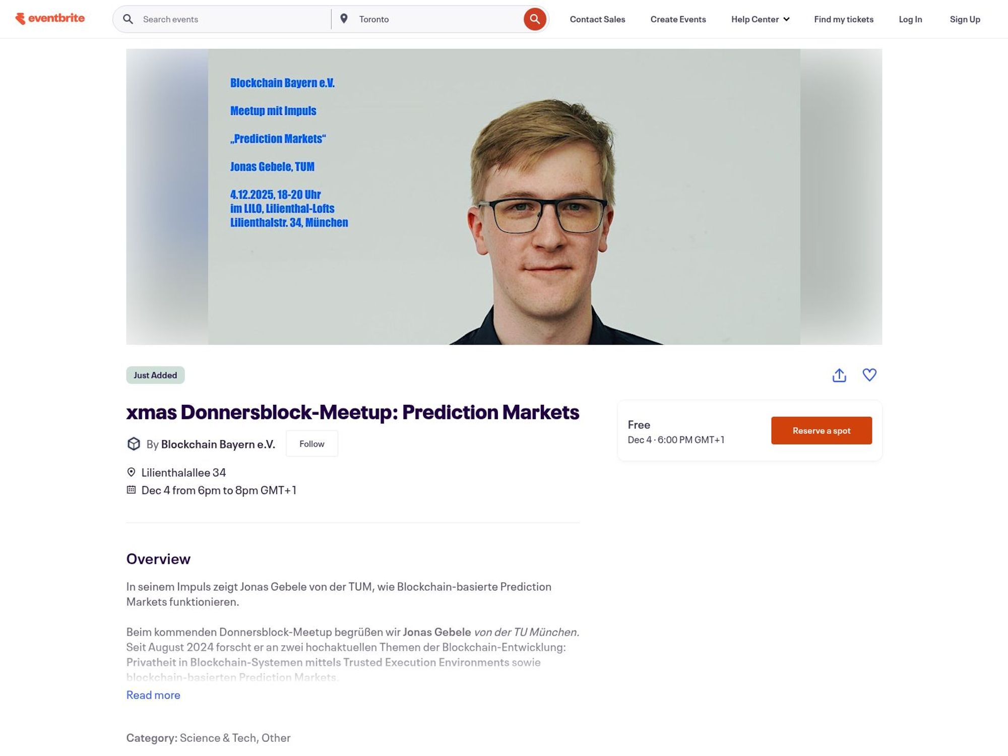 xmas Donnersblock-Meetup: Prediction Markets screenshot