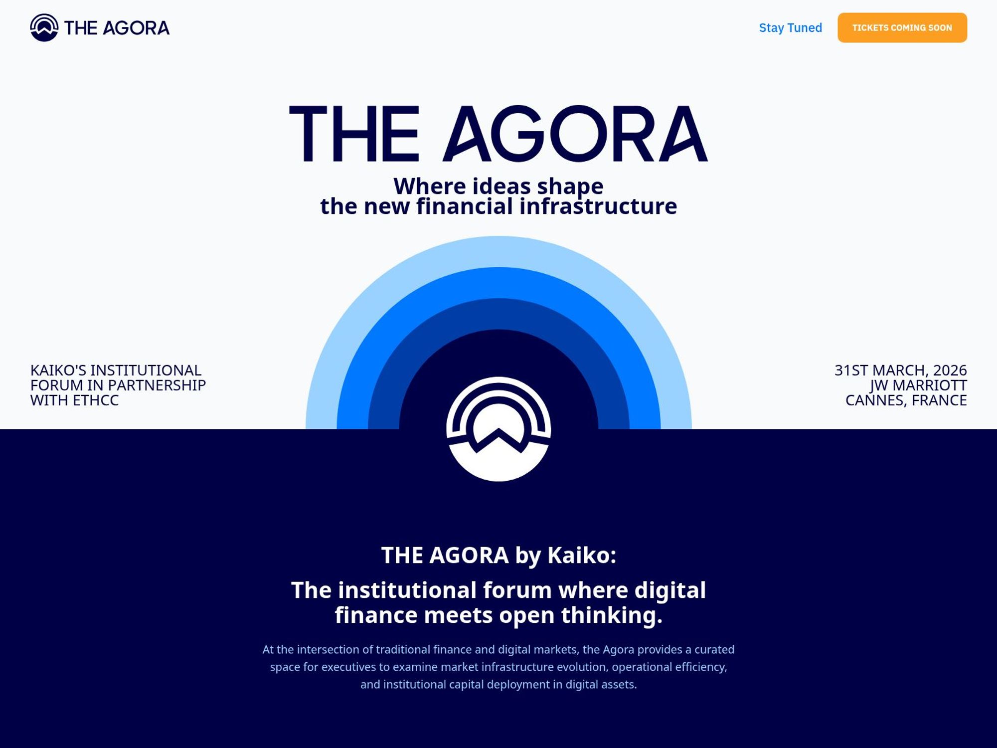 The Agora website