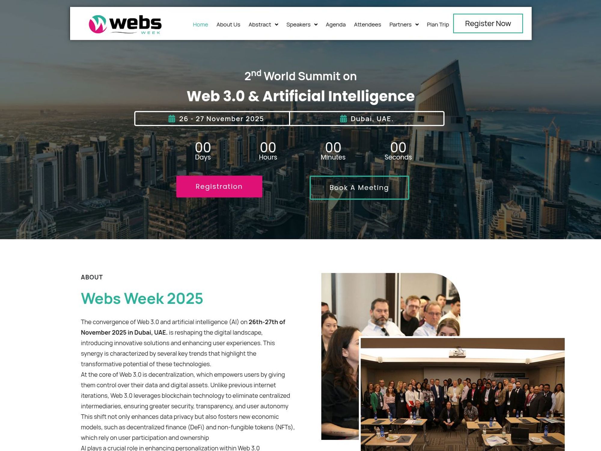 2nd World Summit on Web 3.0 & Artificial Intelligence screenshot