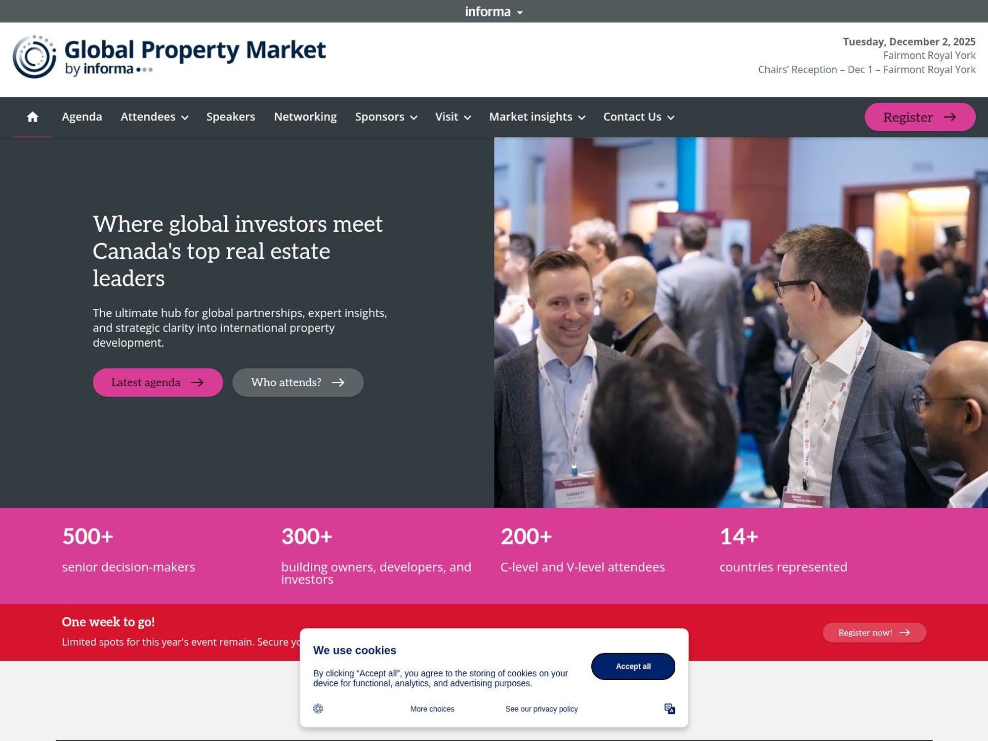 Where global investors meet Canada's top real estate leaders screenshot