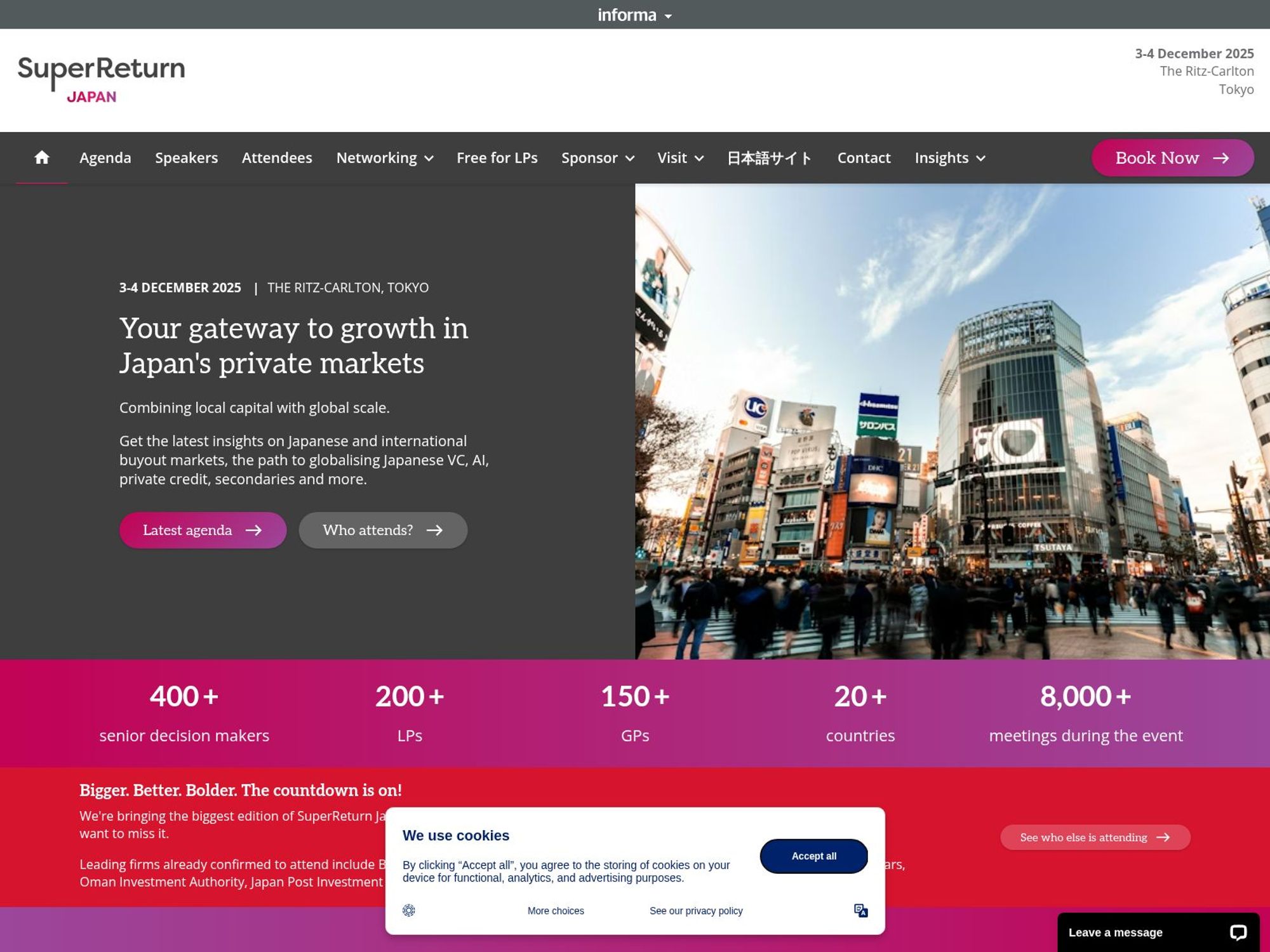 SuperReturn Japan website