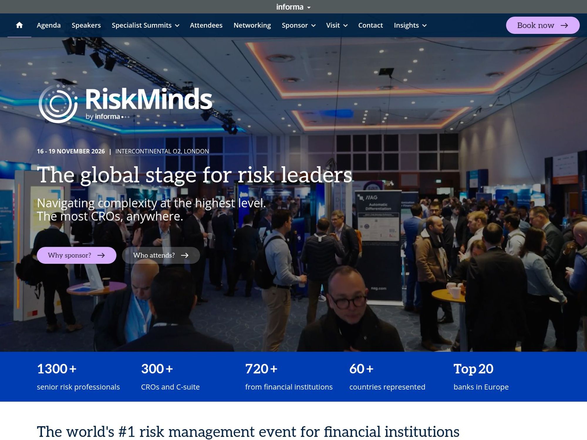 RiskMinds website