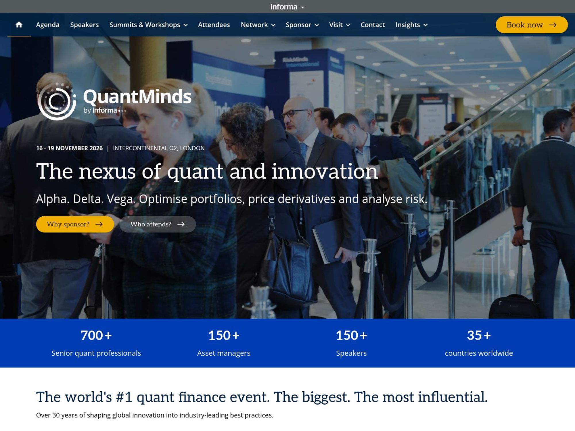 QuantMinds website